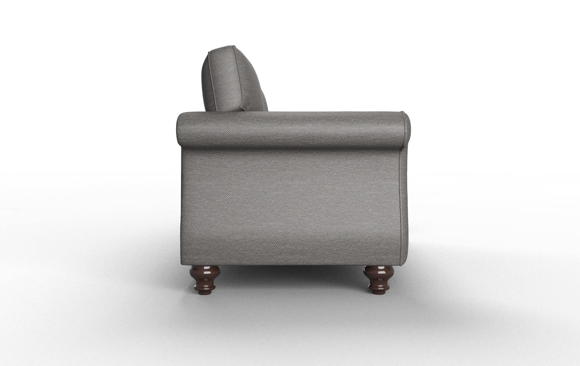 Pisa Oscar Grey Sofa espresso legs 3