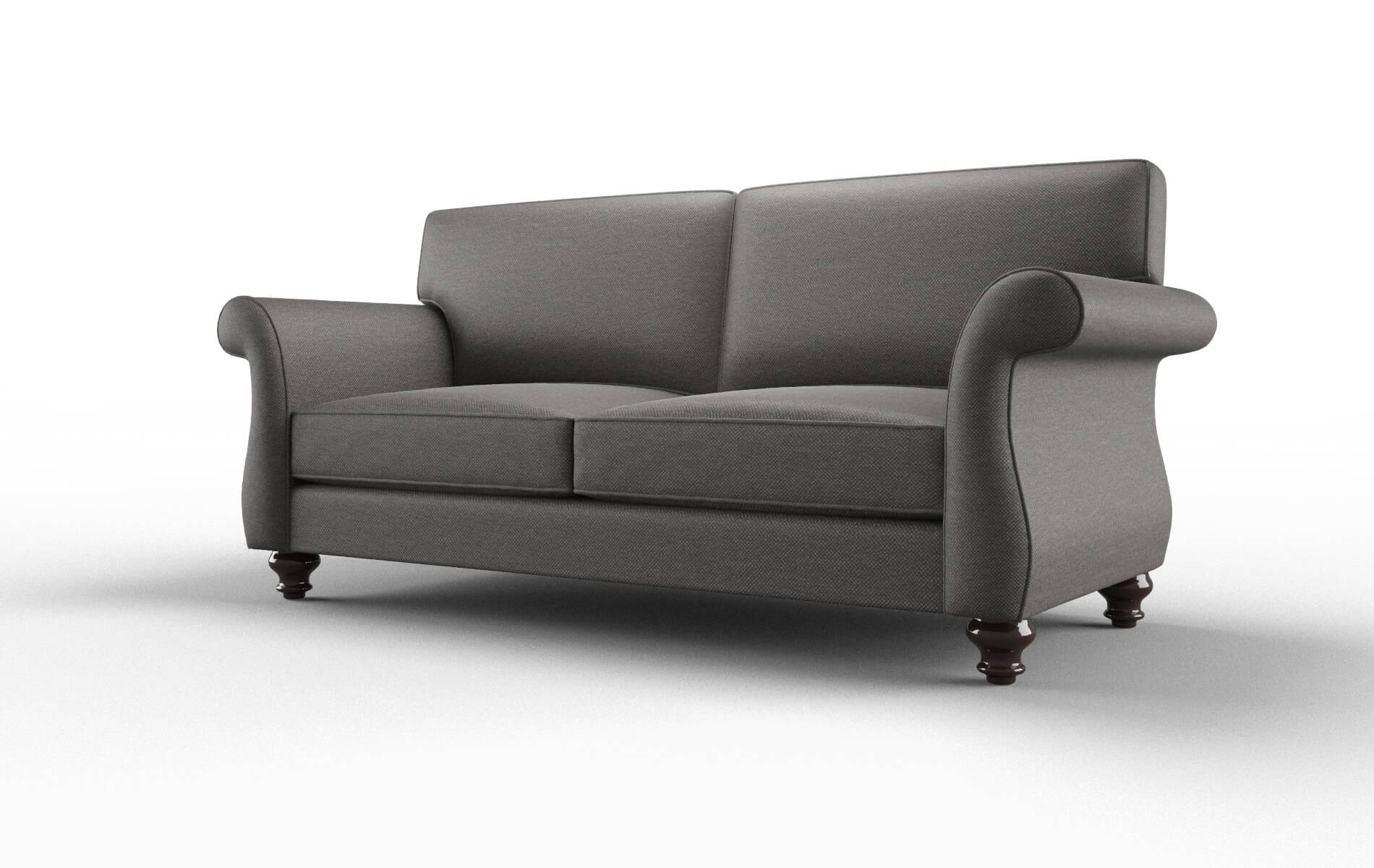 Pisa Oscar Grey Sofa espresso legs 4