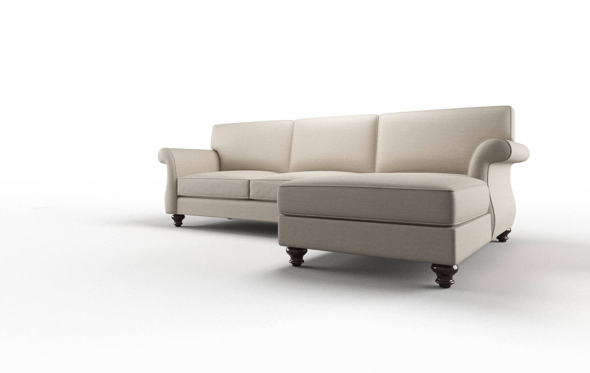 Pisa Oscar Linen Panel espresso legs 4