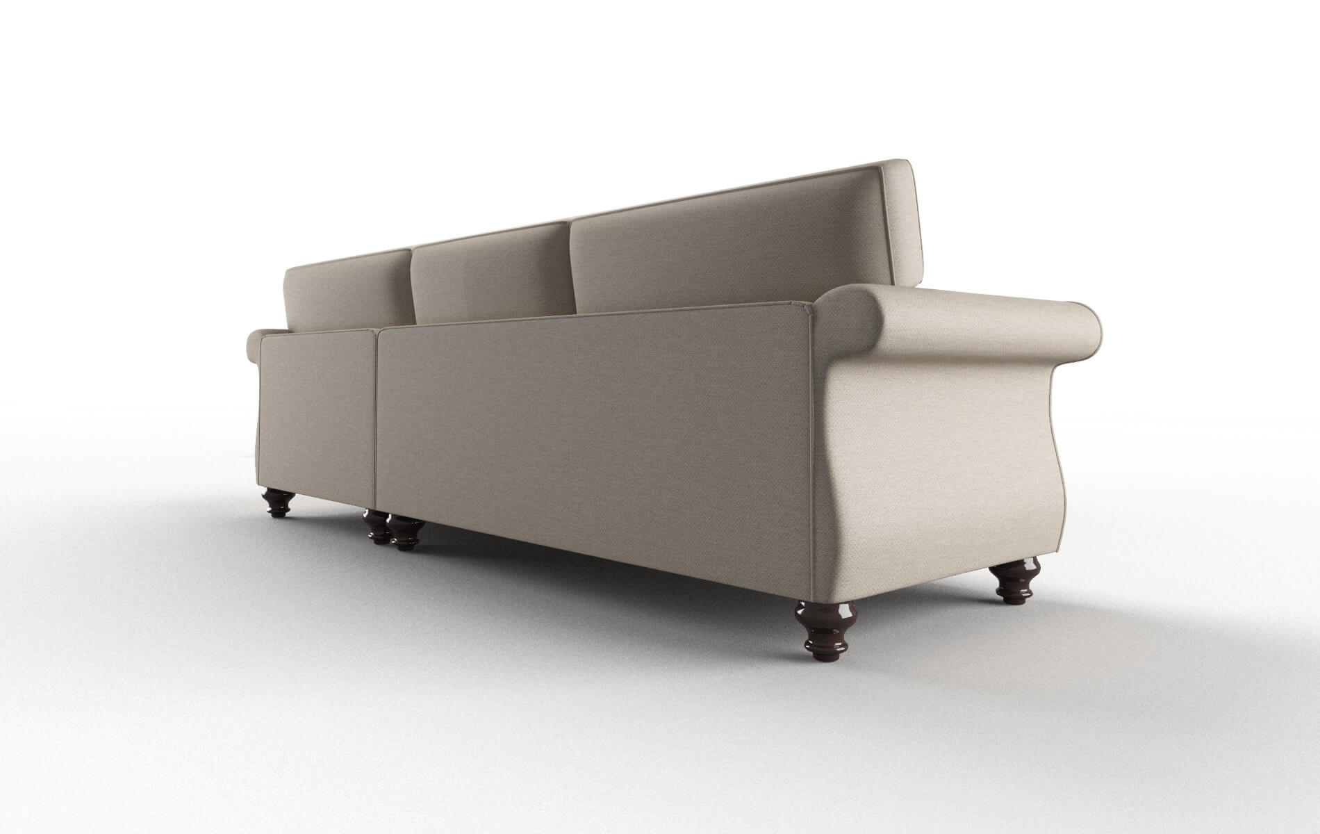 Pisa Oscar Linen Panel espresso legs 5