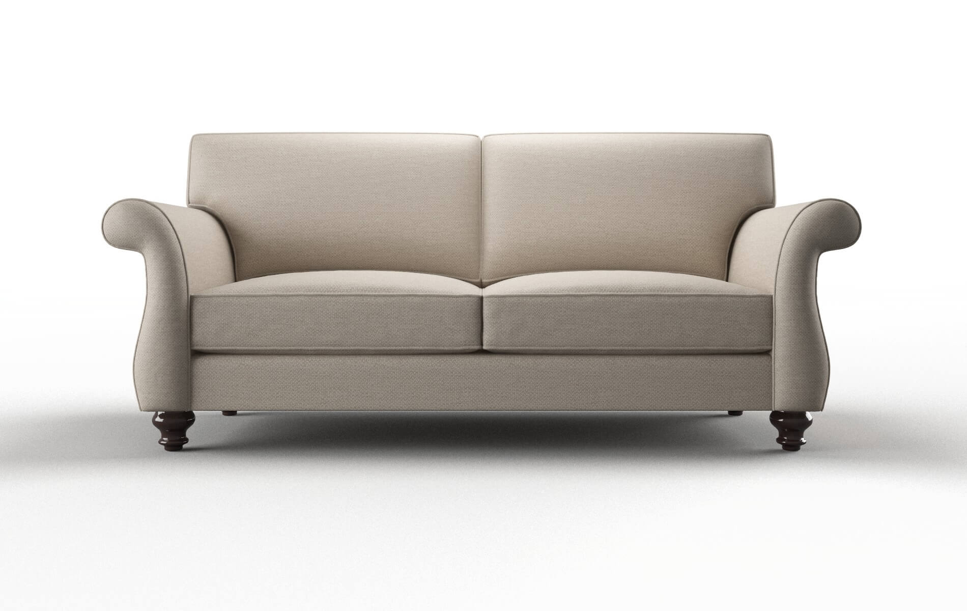Pisa Oscar linen Sofa Espresso Legs  1
