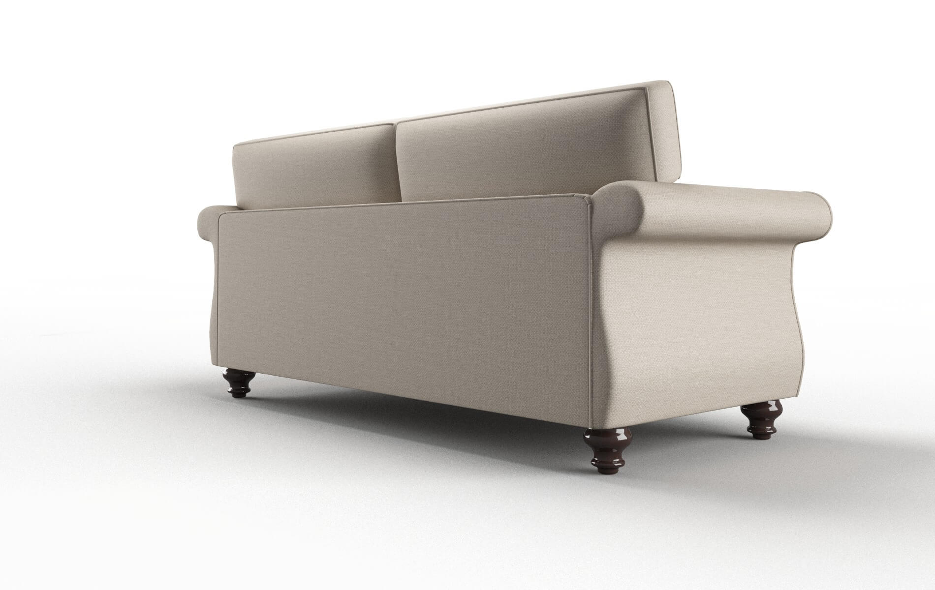 Pisa Oscar Linen Sofa espresso legs 5