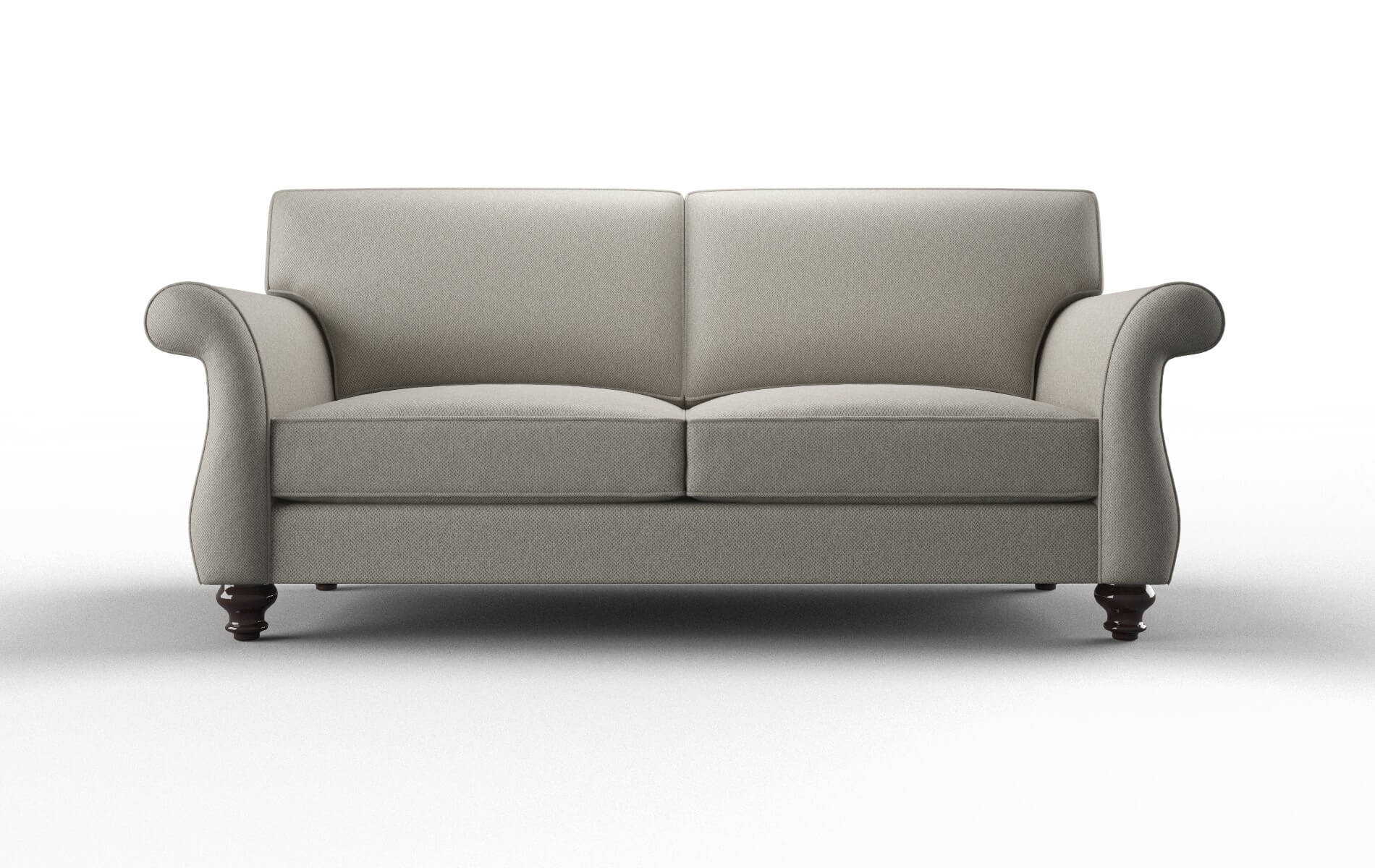 Pisa Oscar Silver Sofa espresso legs 1