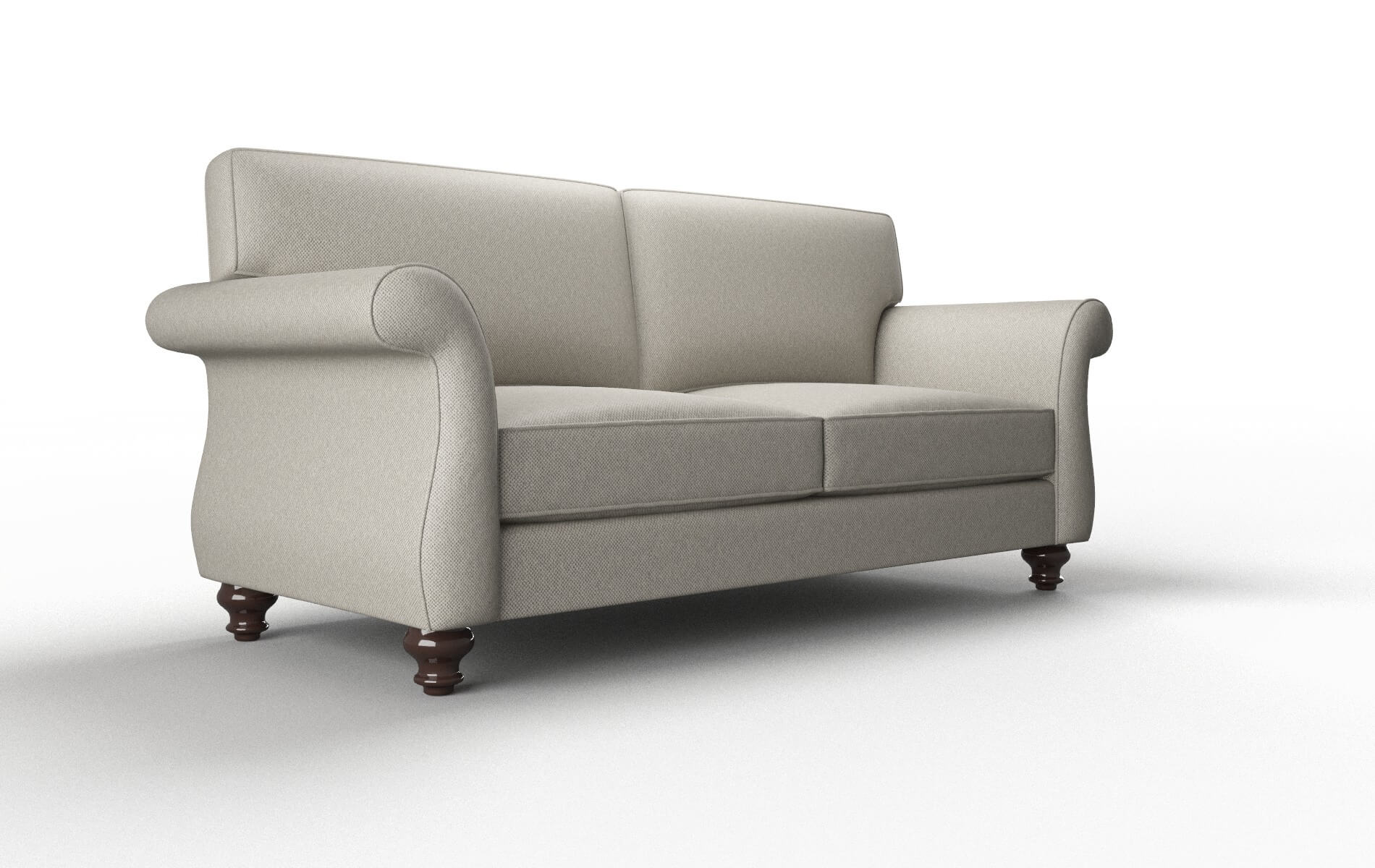 Pisa Oscar Silver Sofa espresso legs 2