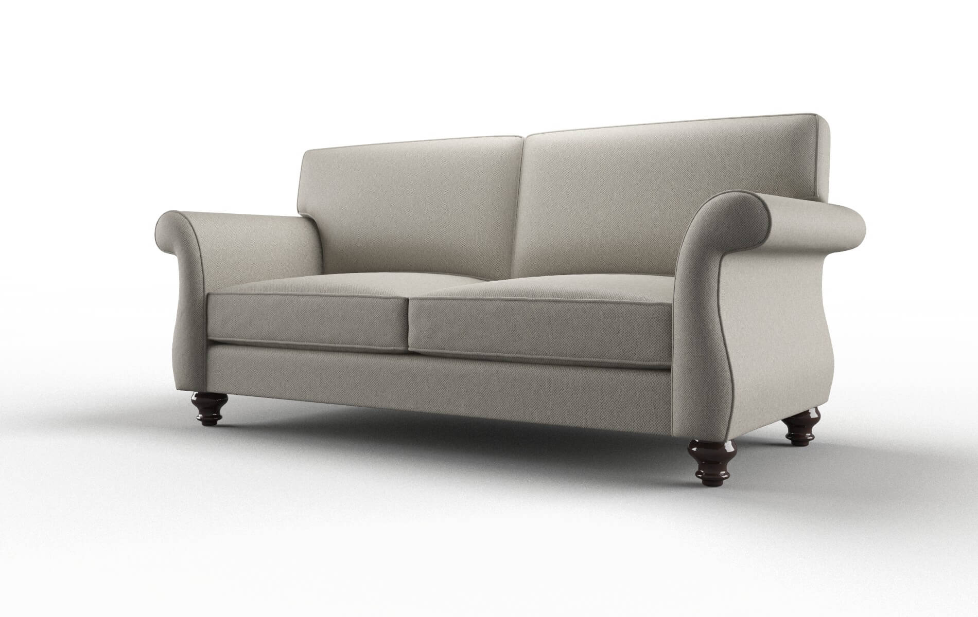Pisa Oscar Silver Sofa espresso legs 4