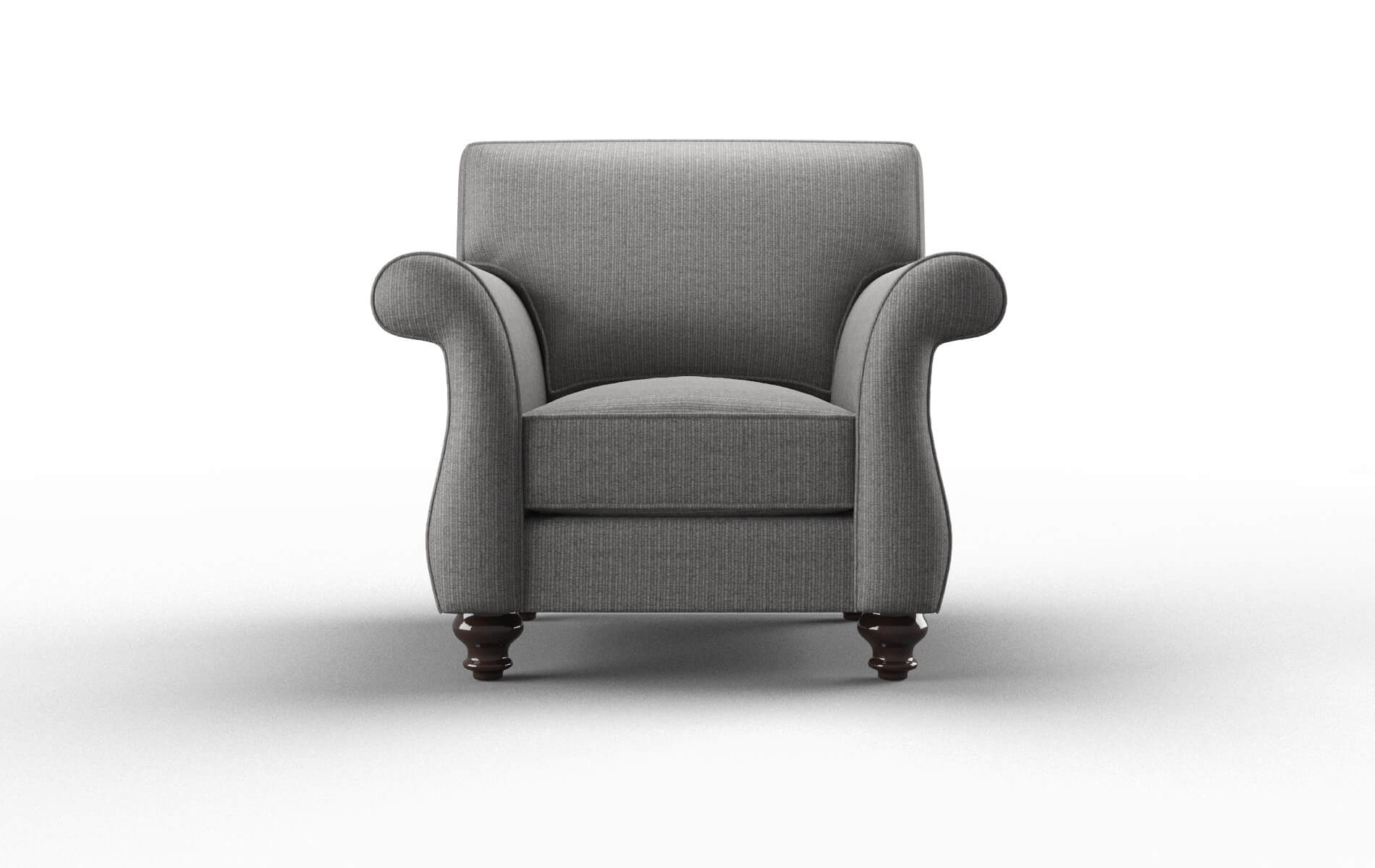 Pisa Parker graphite Chair Espresso Legs  1