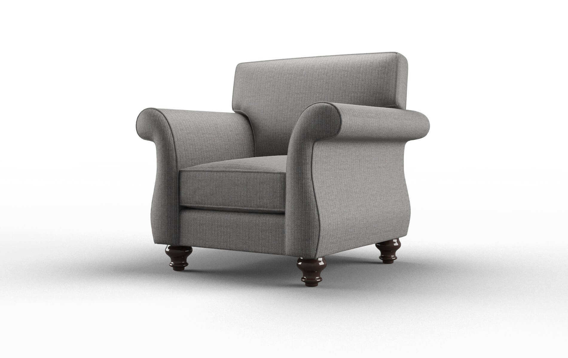 Pisa Parker Graphite Chair espresso legs 4