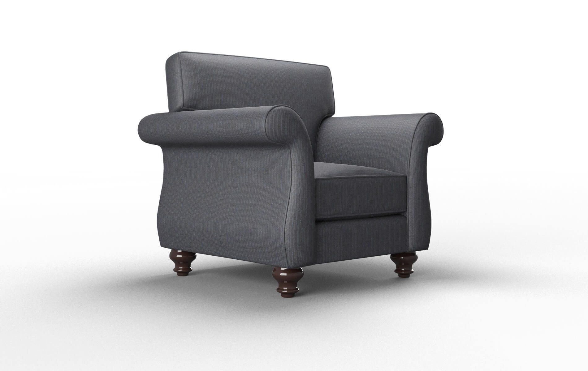 Pisa Parker Midnight Chair espresso legs 2