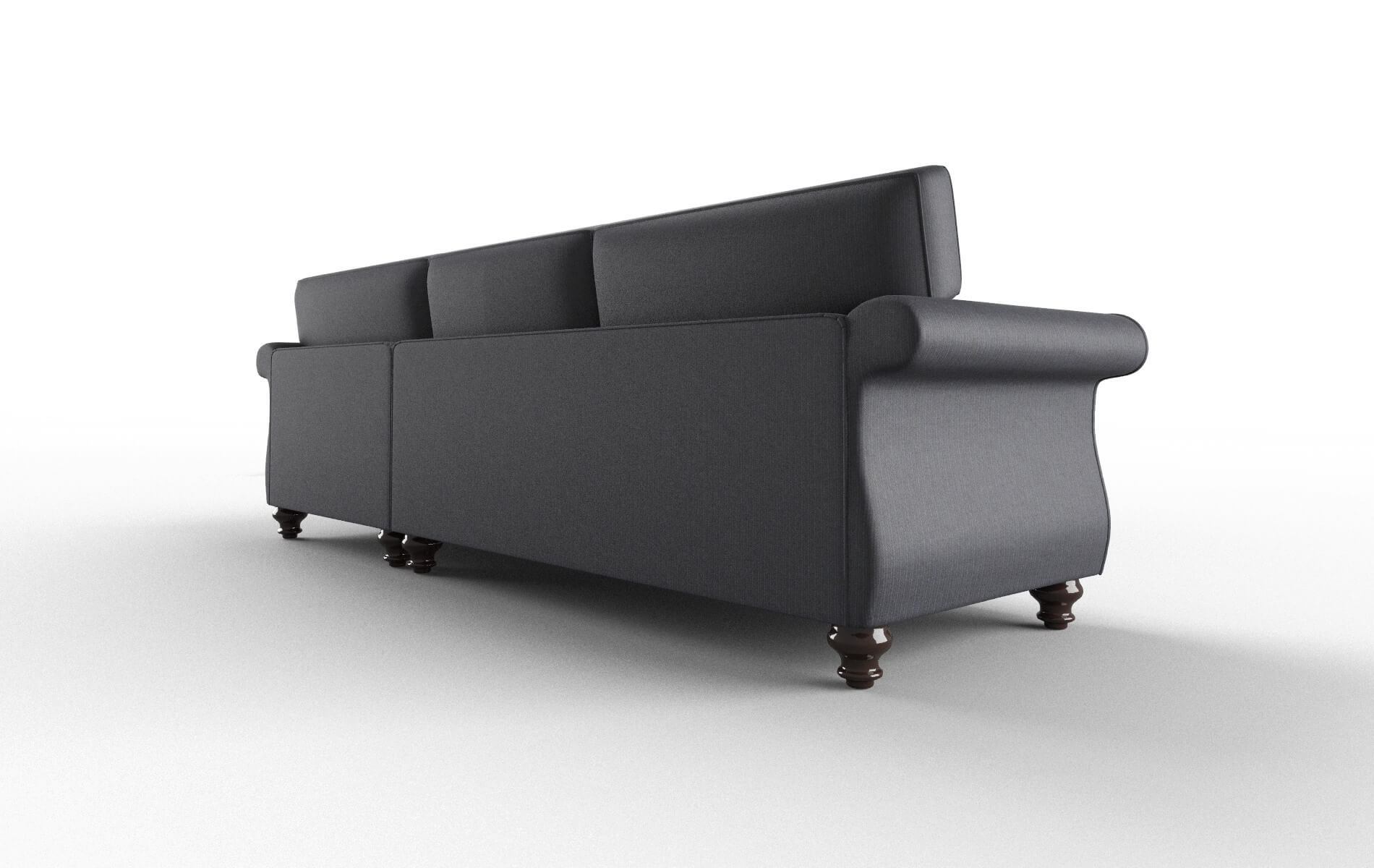 Pisa Parker Midnight Panel espresso legs 5