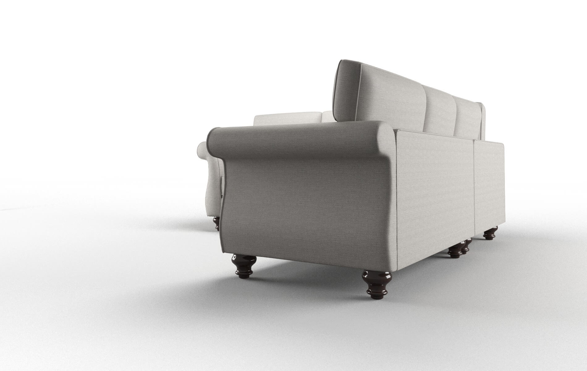 Pisa Phoenix Sterling Sectional espresso legs 4