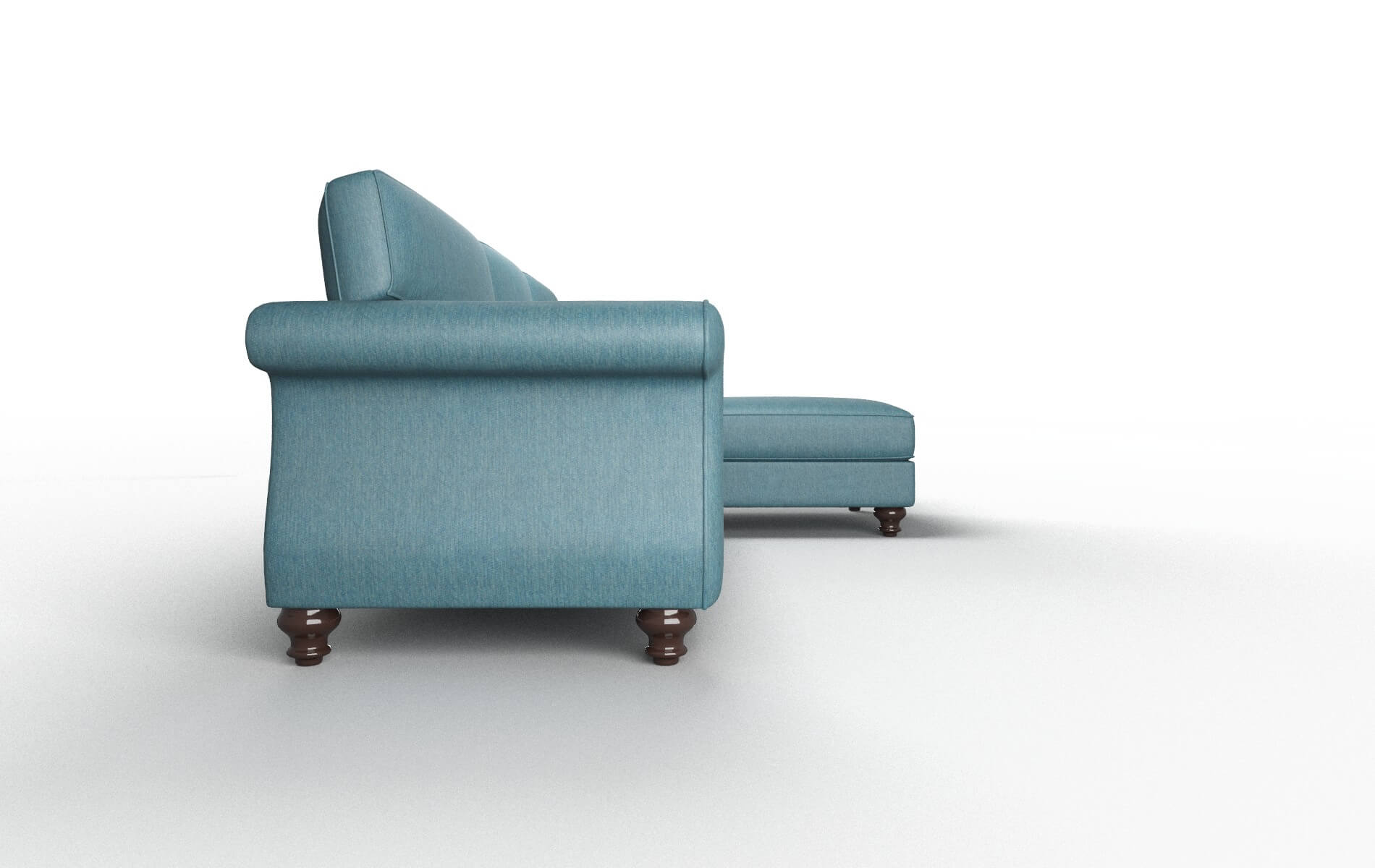 Pisa Portland Prussian Panel espresso legs 3