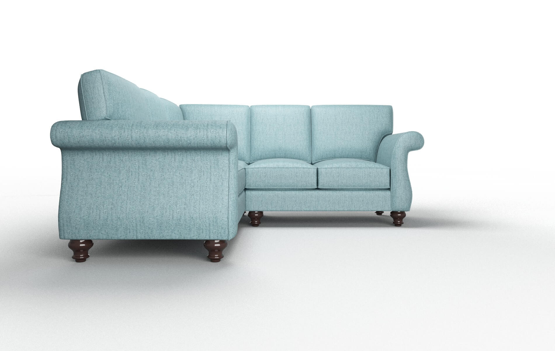 Pisa Prisma Hydrate Sectional espresso legs 2