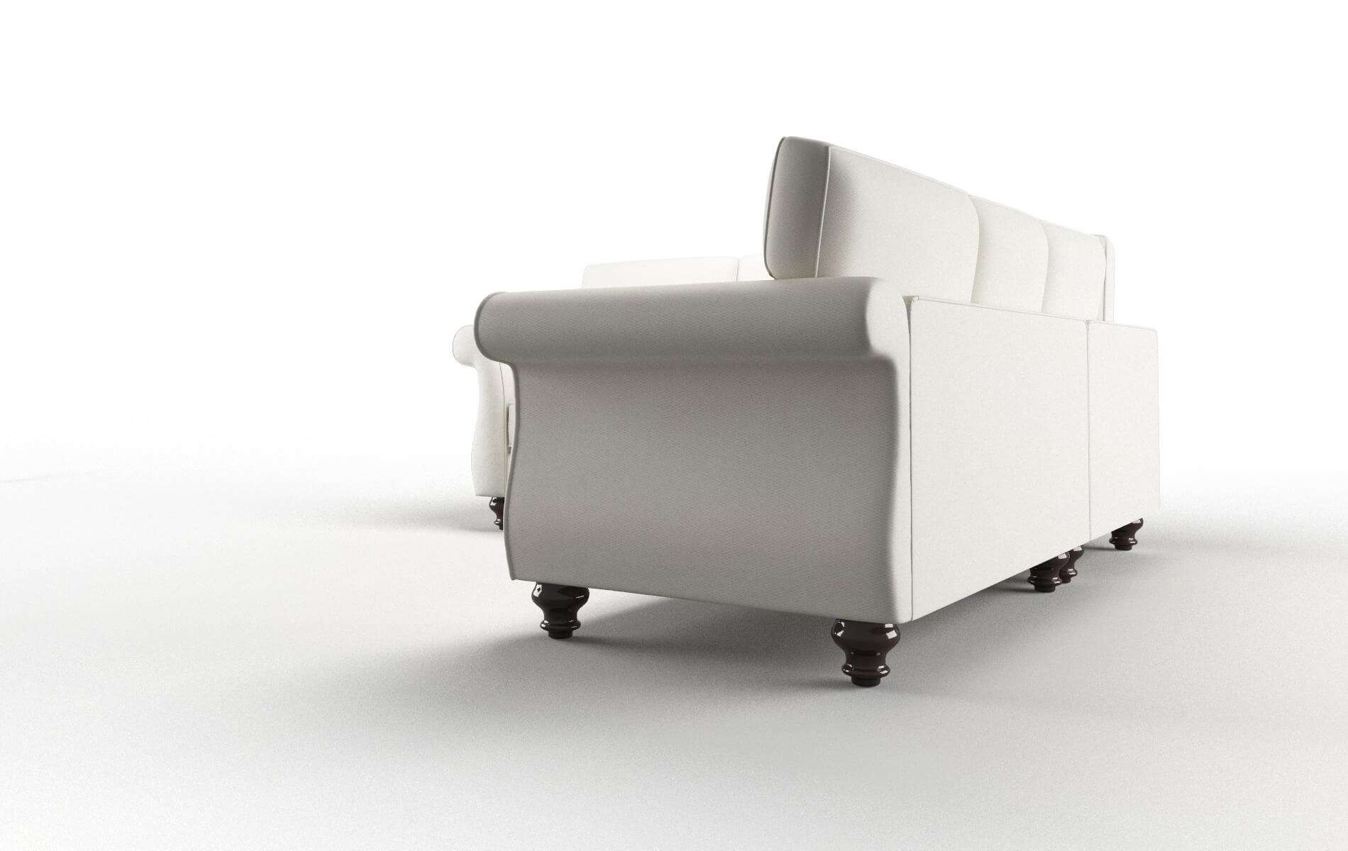 Pisa R_prize Cream Sectional espresso legs 4