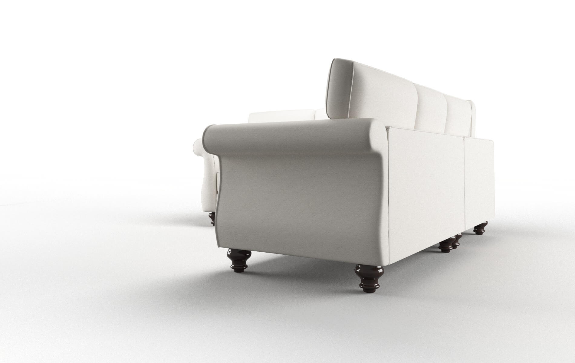 Pisa Redondo Pearl Sectional espresso legs 4