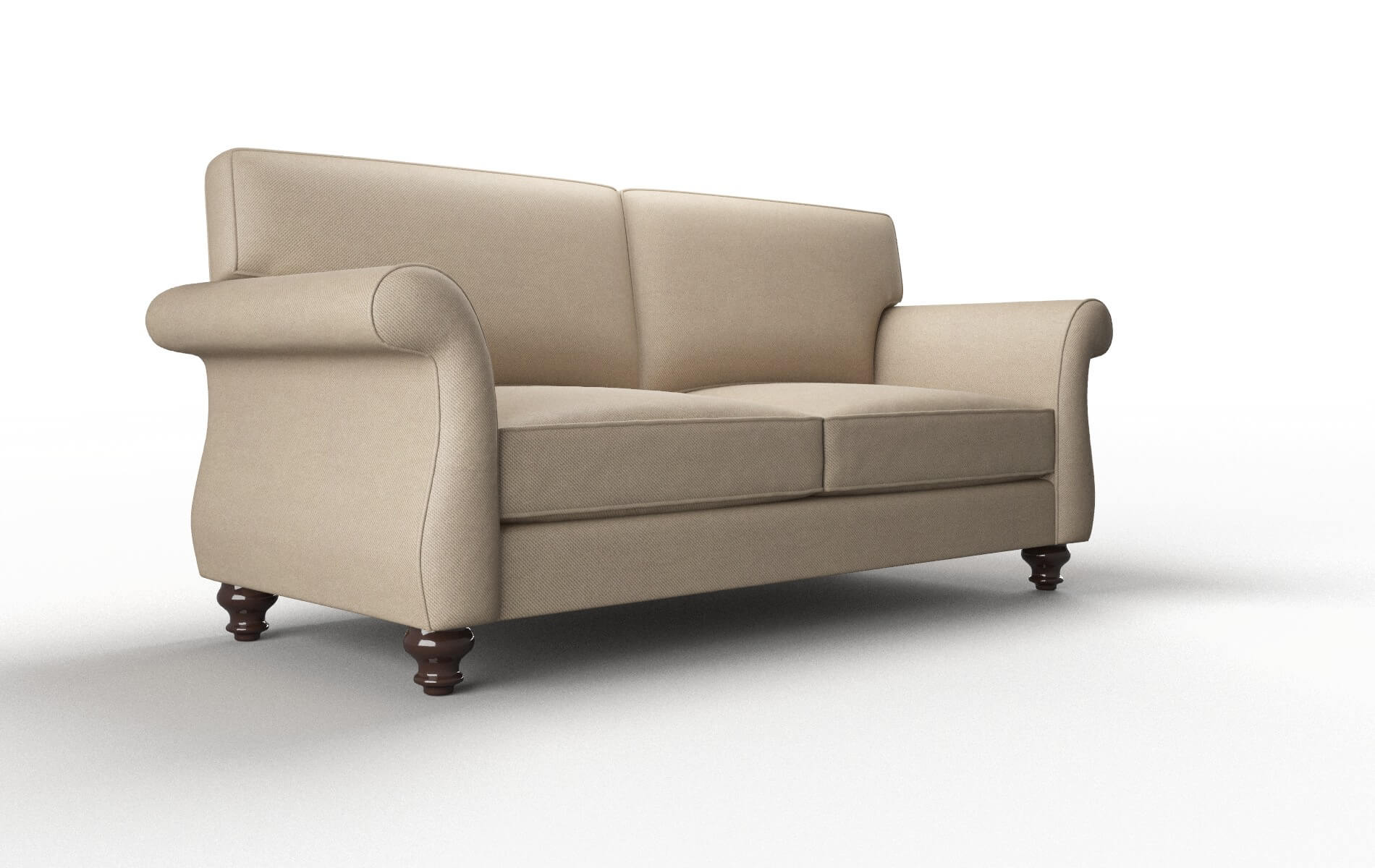 Pisa Rocket Cappuccino Sofa espresso legs 2