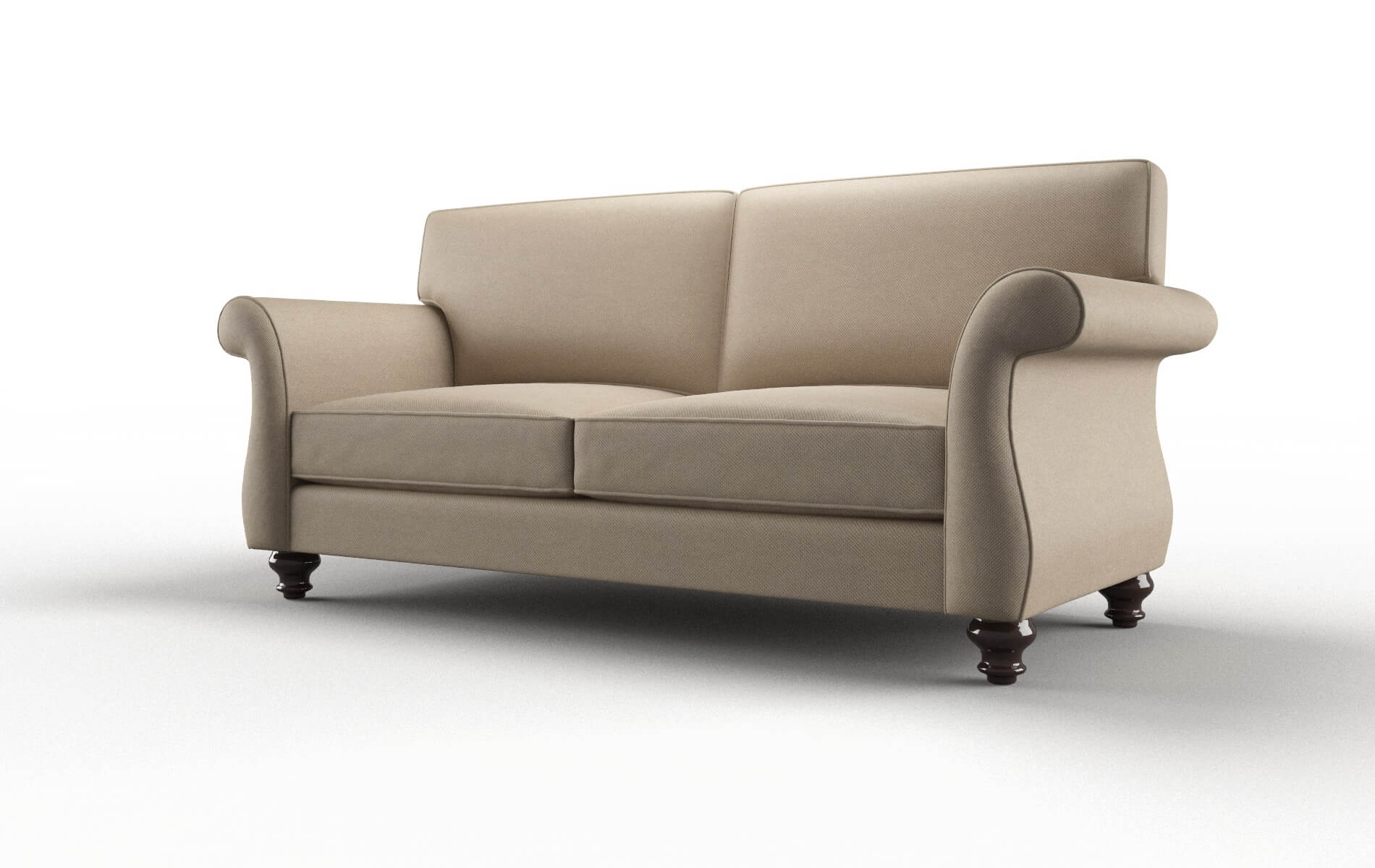 Pisa Rocket Cappuccino Sofa espresso legs 4