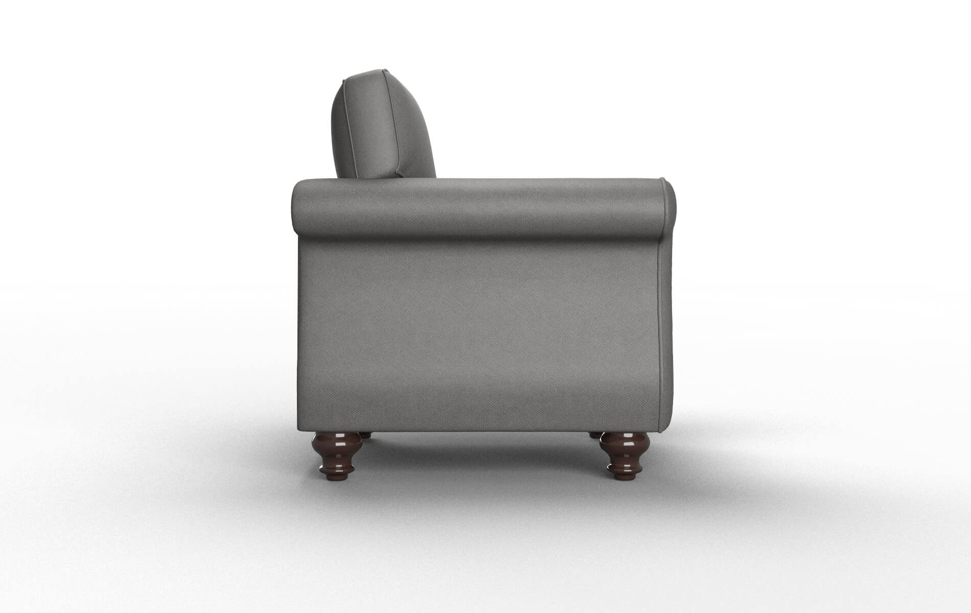 Pisa Rocket Charcoal Chair espresso legs 3