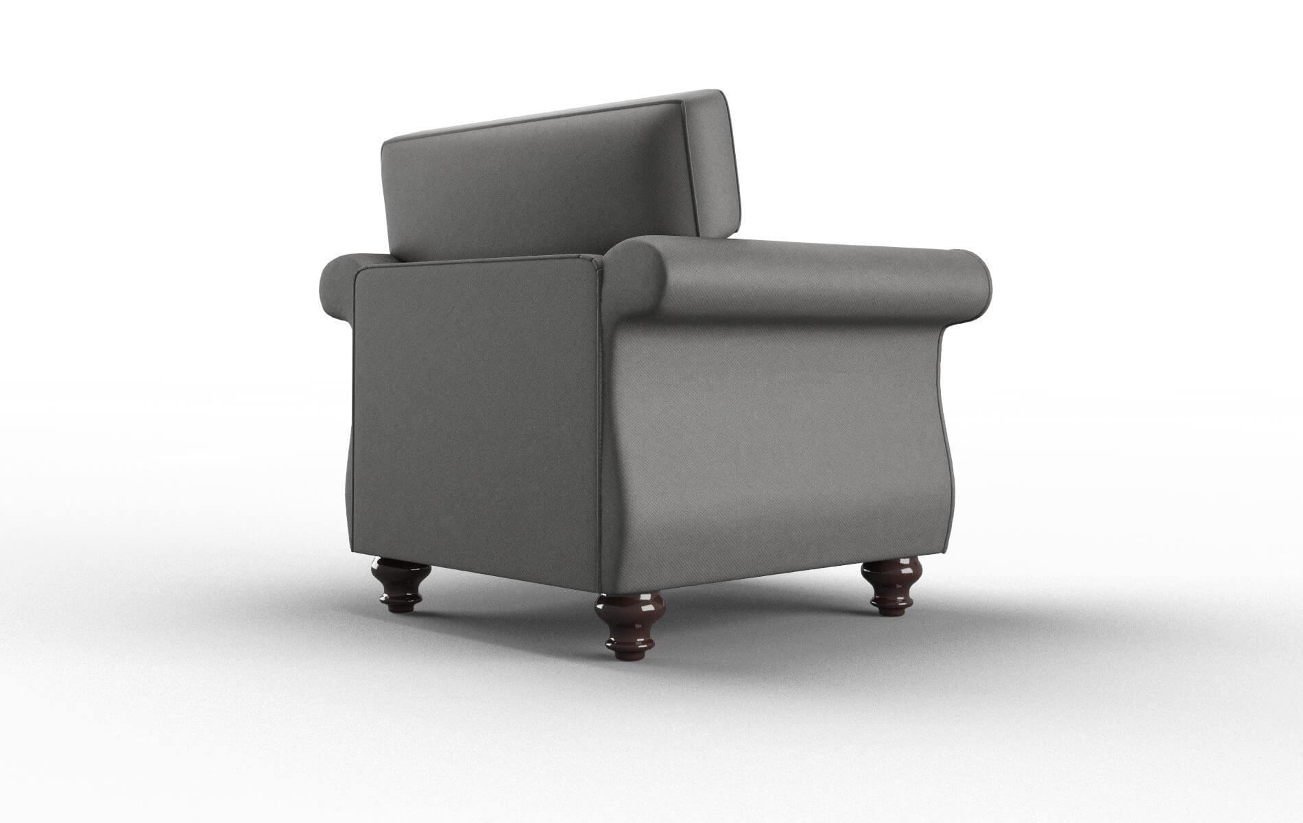 Pisa Rocket Charcoal Chair espresso legs 5
