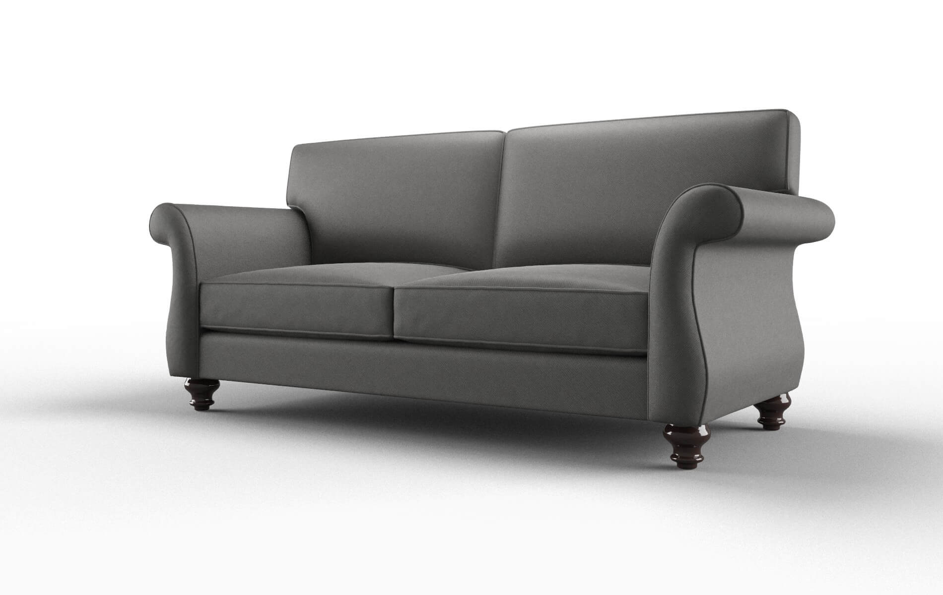 Pisa Rocket Charcoal Sofa espresso legs 4