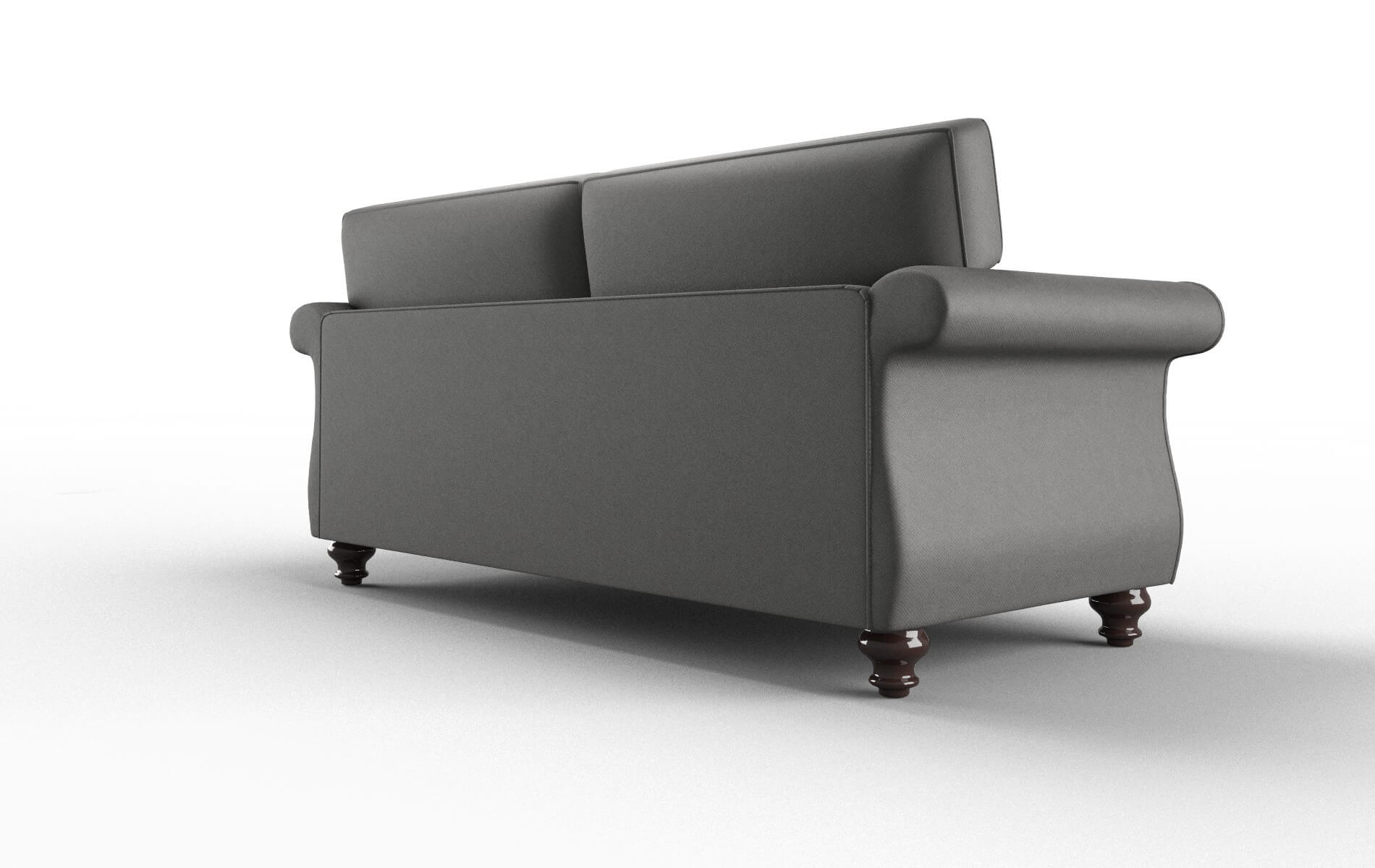 Pisa Rocket Charcoal Sofa espresso legs 5