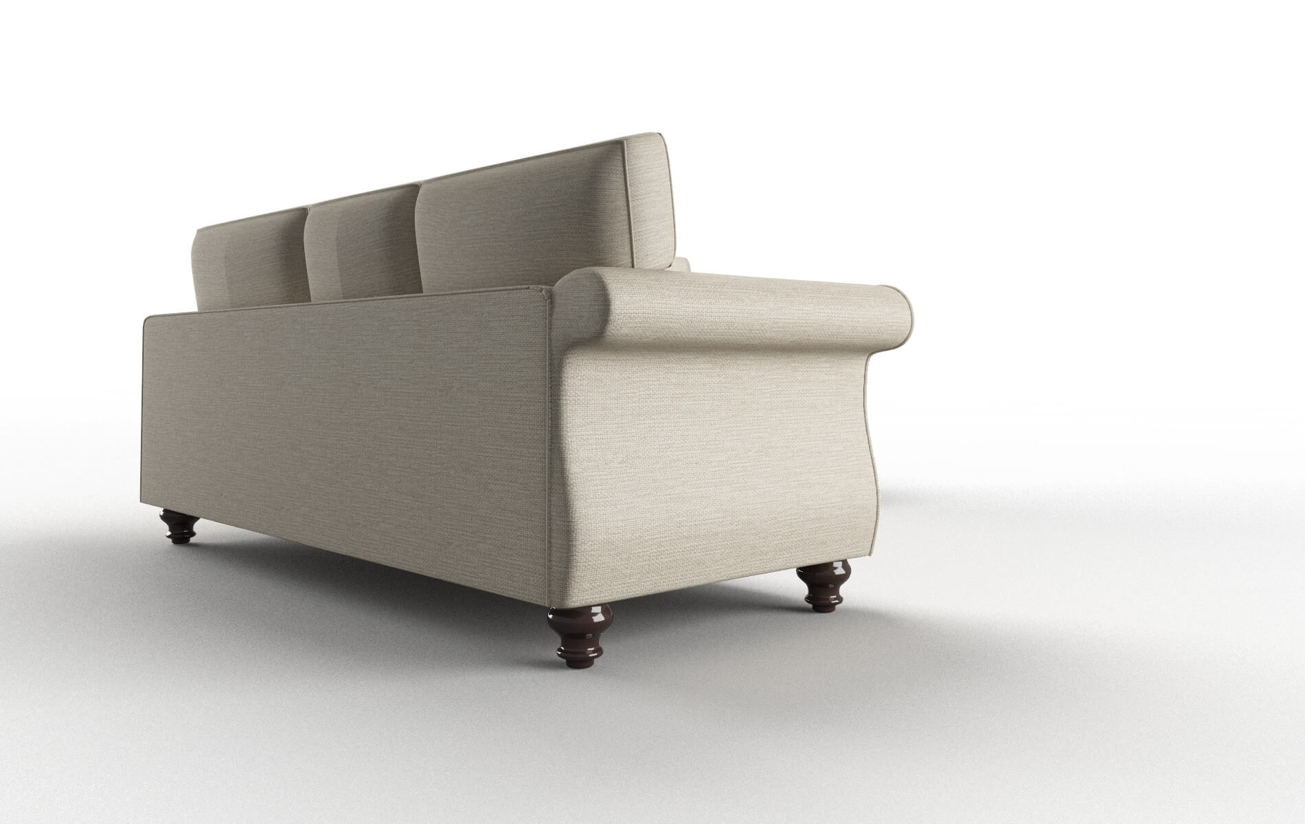 Pisa Rocket Dove Sectional espresso legs 3