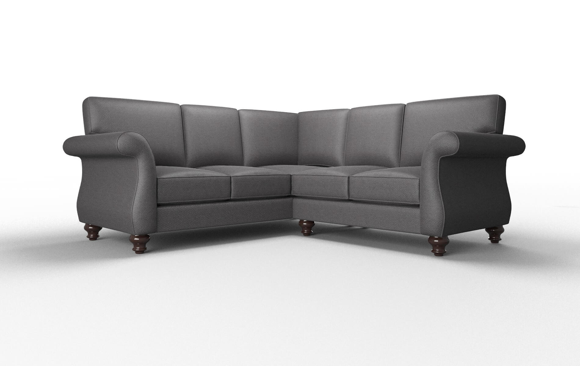 Pisa Royale Eclipse Sectional espresso legs 1