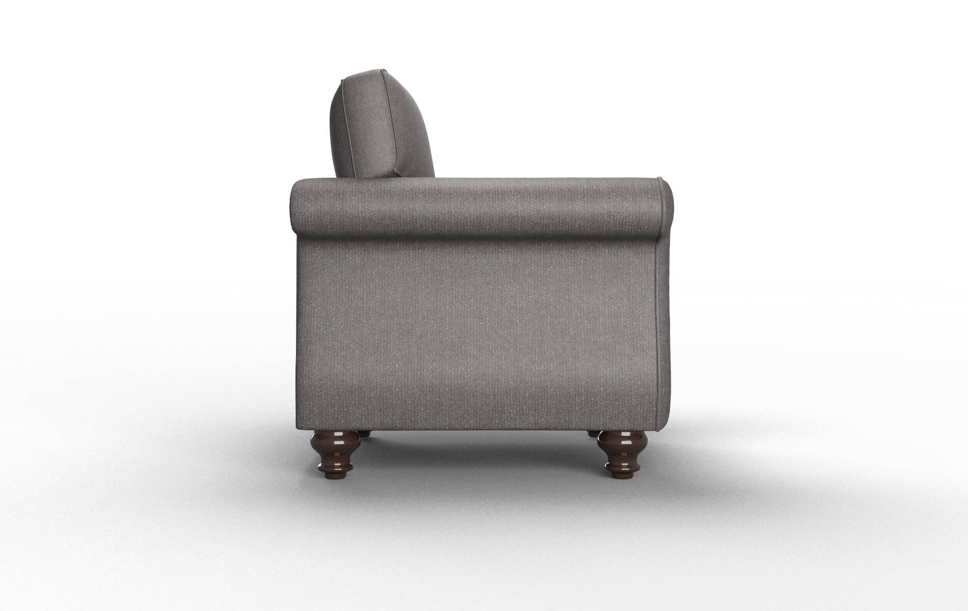 Pisa Sasha Grey Chair espresso legs 3