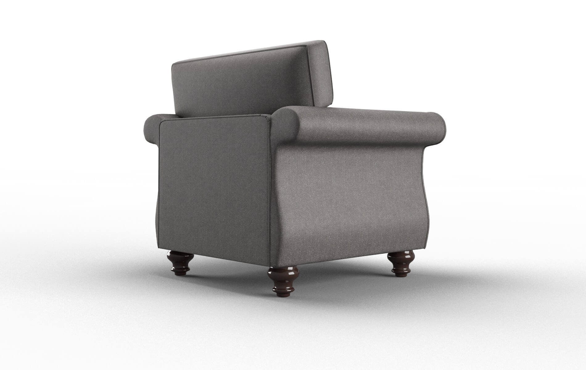 Pisa Sasha Grey Chair espresso legs 5