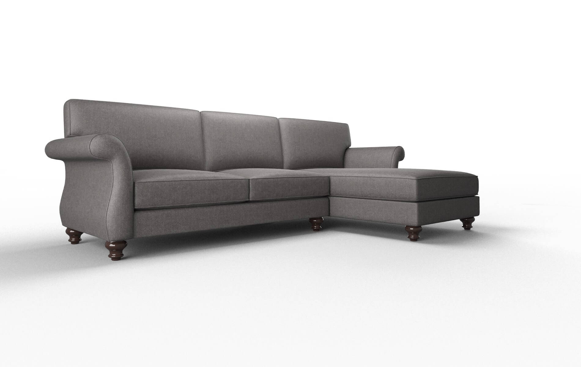 Pisa Sasha Grey Panel espresso legs 2