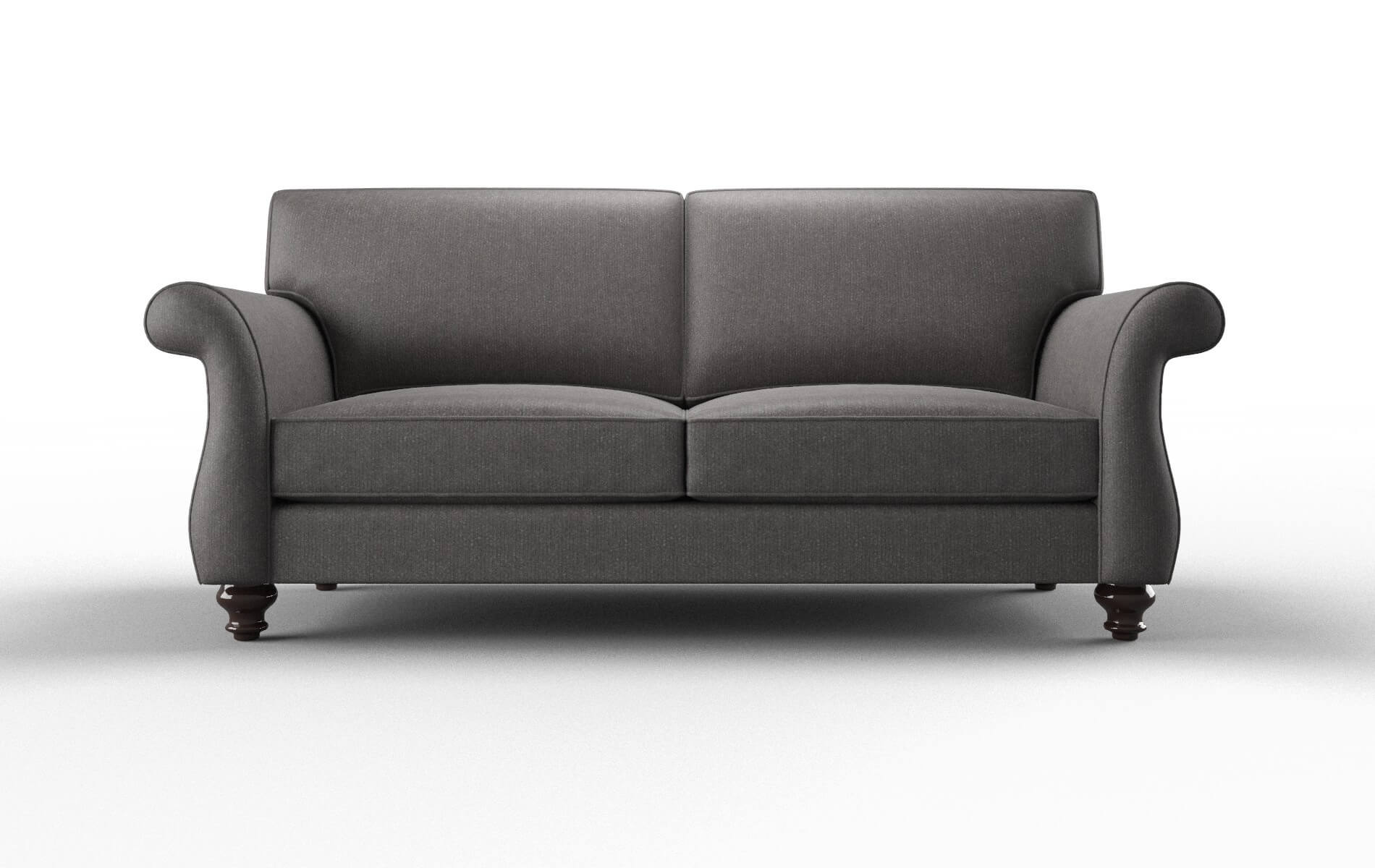 Pisa Sasha Grey Sofa espresso legs 1