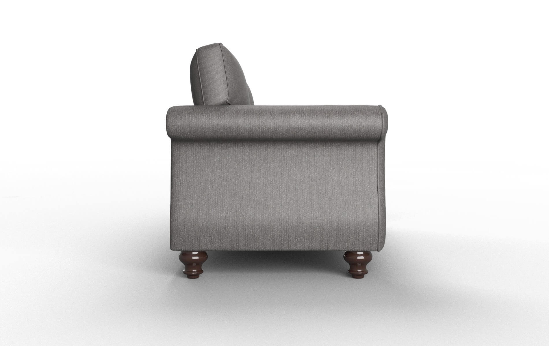 Pisa Sasha Grey Sofa espresso legs 3