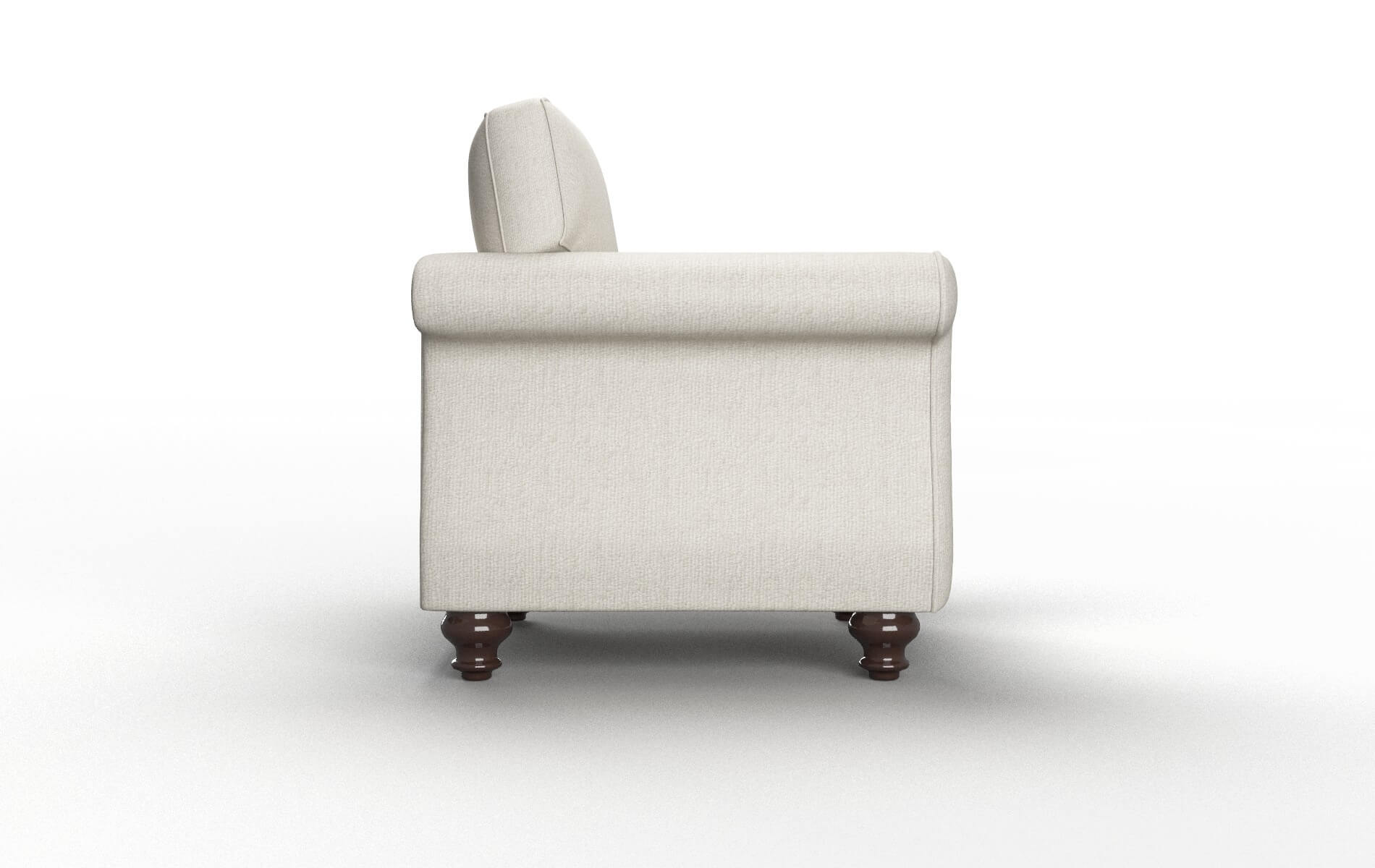 Pisa Sasha Linen Chair espresso legs 3