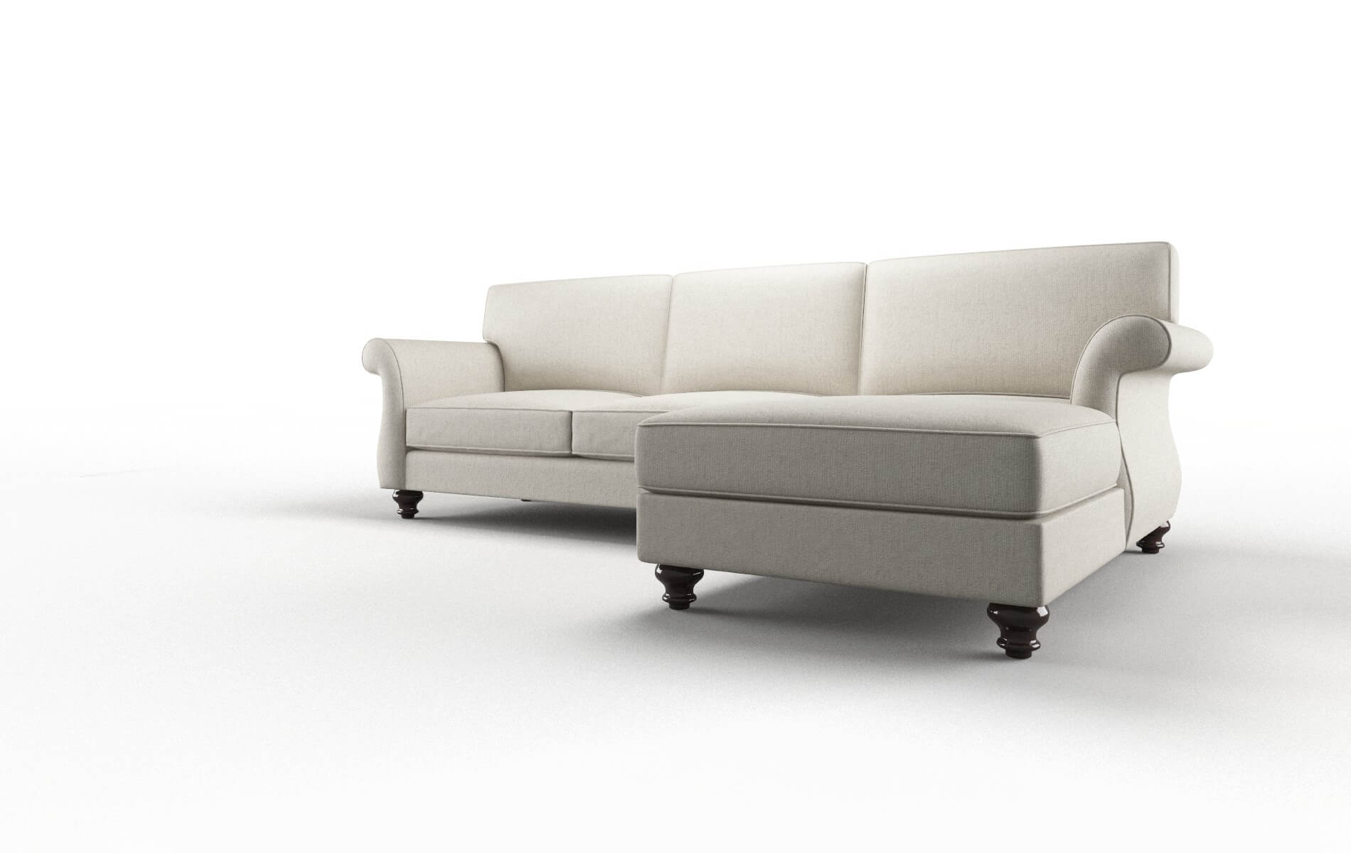 Pisa Sasha Linen Panel espresso legs 4