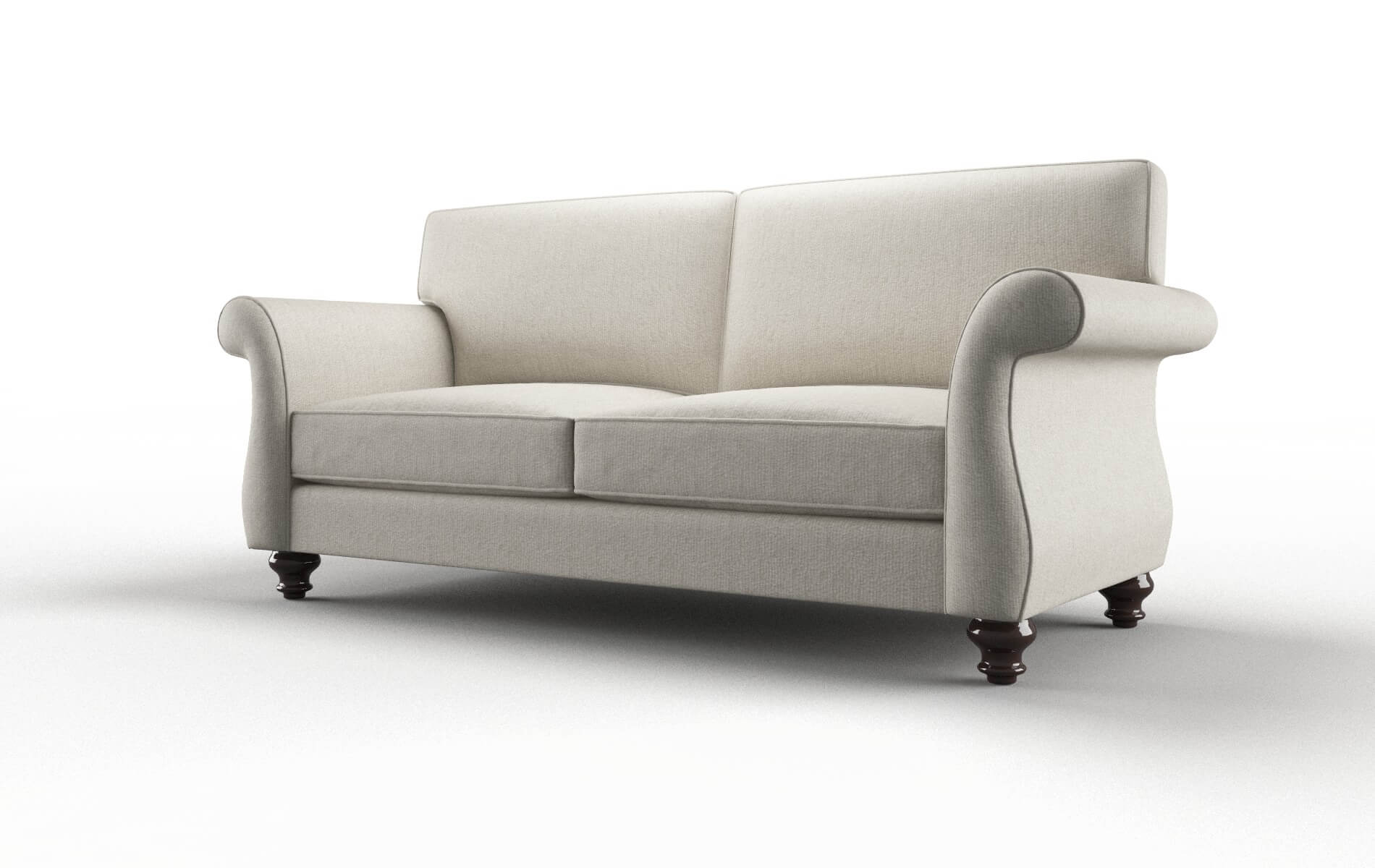 Pisa Sasha Linen Sofa espresso legs 4