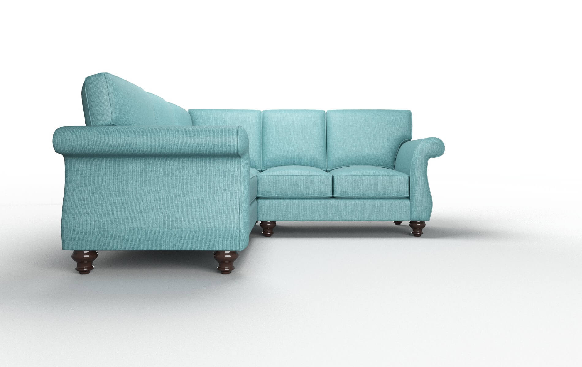 Pisa Simplex Aquavita Sectional espresso legs 2