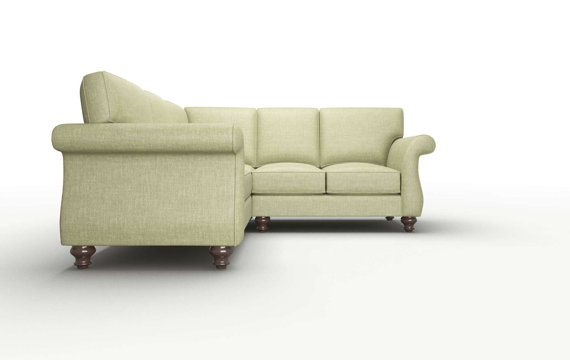 Pisa Simplex Sour_apple Sectional espresso legs 2
