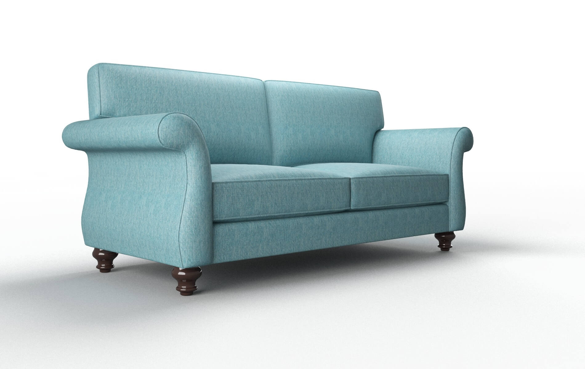 Pisa Sorrento Denim Sofa espresso legs 2