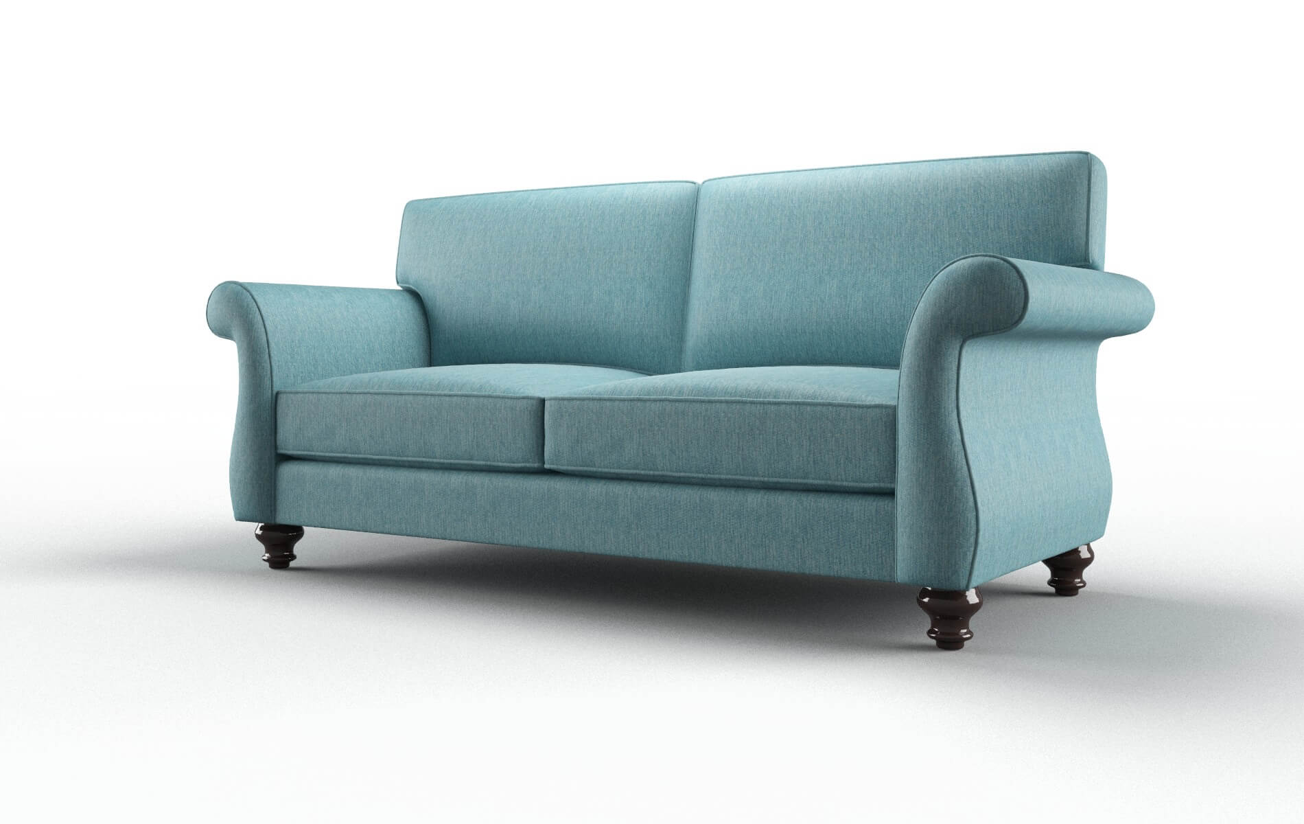 Pisa Sorrento Denim Sofa espresso legs 4
