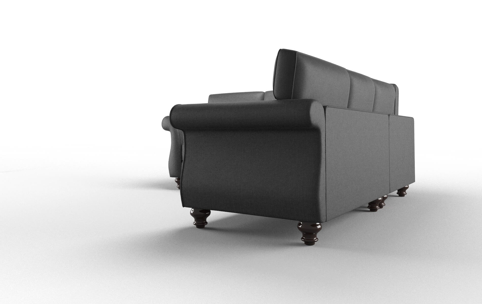 Pisa Sosoftness 54 Sectional espresso legs 4