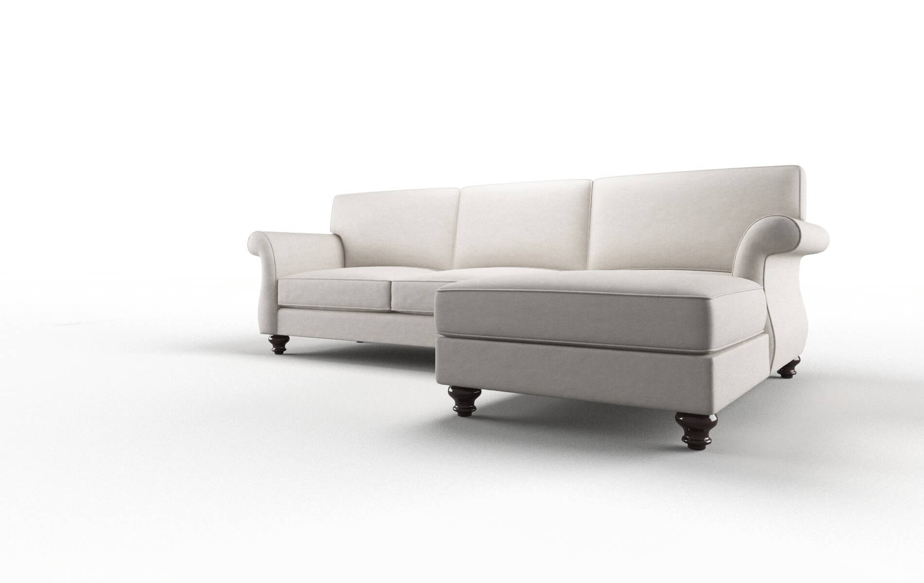 Pisa Suave Dove Panel espresso legs 4