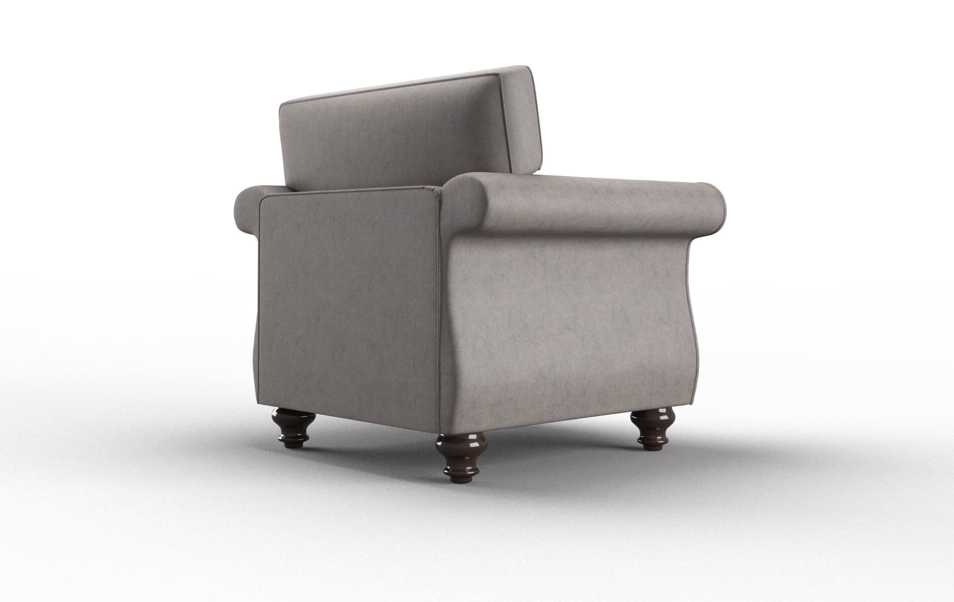 Pisa Suave Slate Chair espresso legs 5