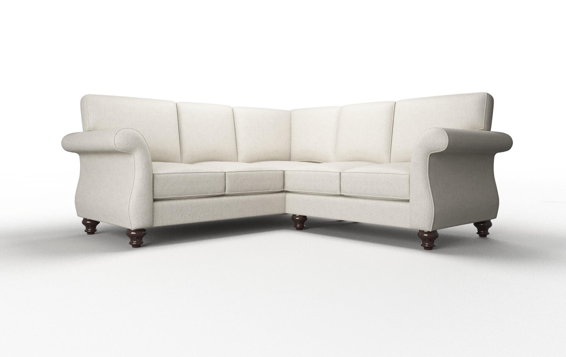 Pisa Terrain Natural Sectional espresso legs 1