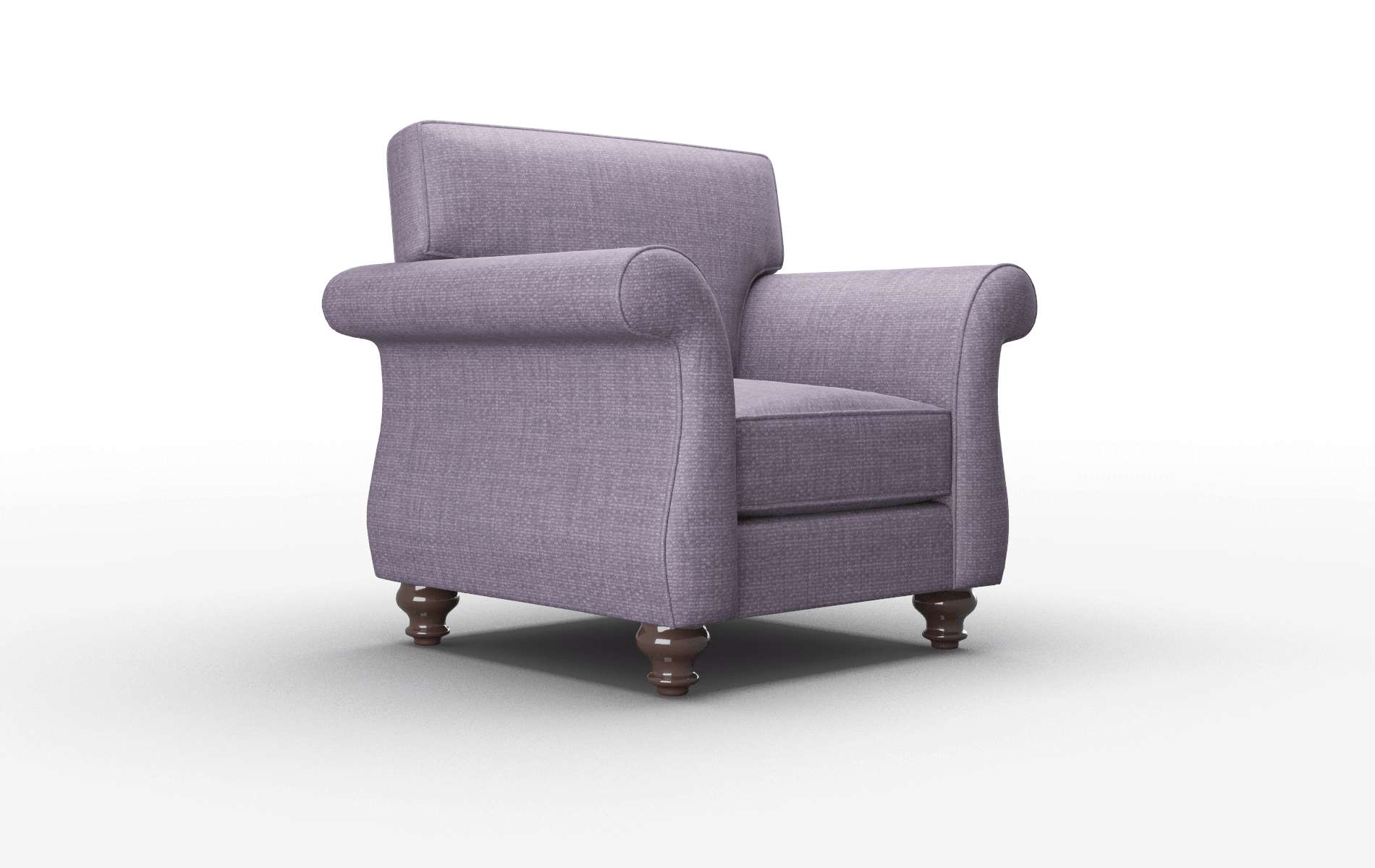 Pisa Tess Blackberry Chair espresso legs 2