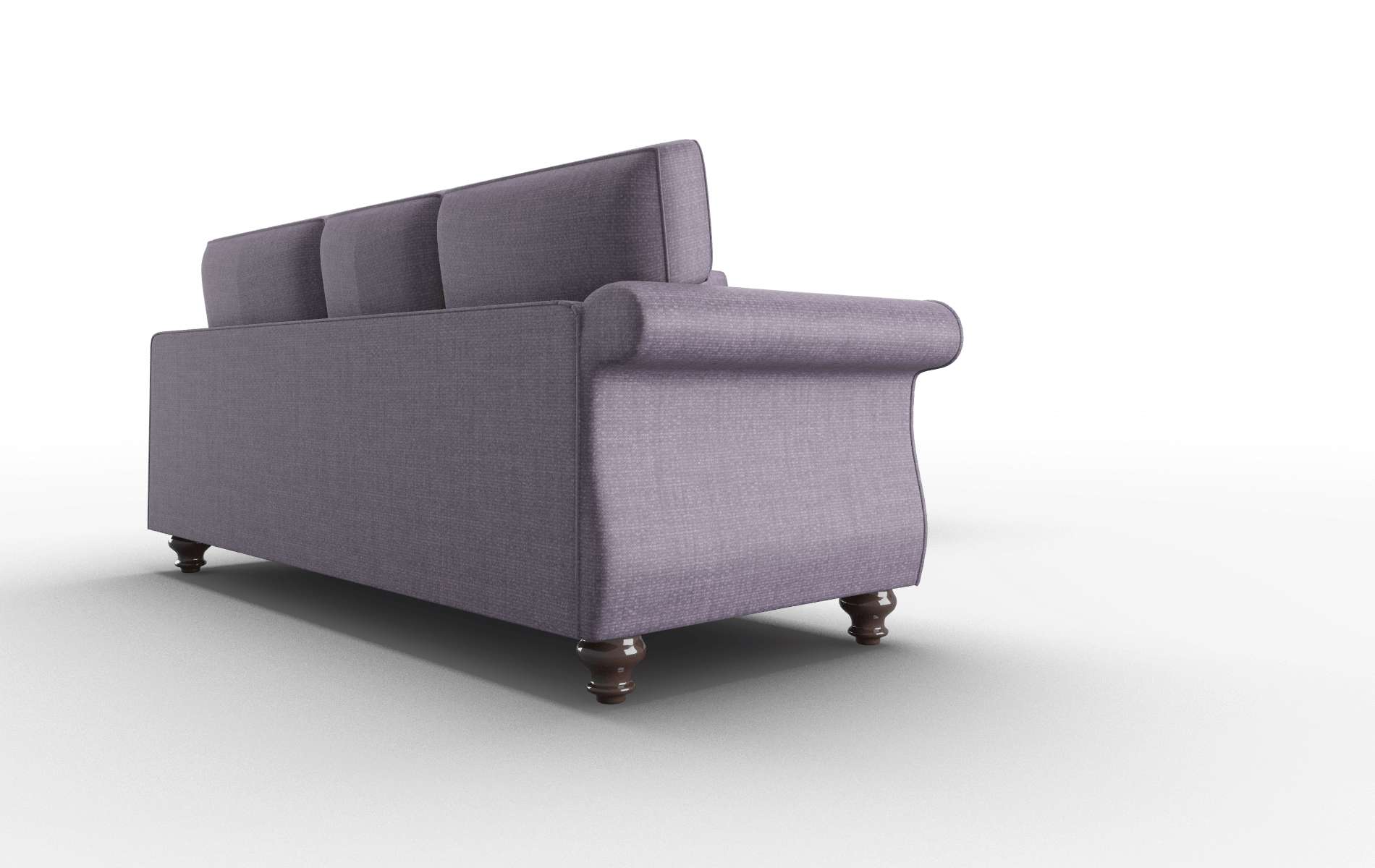Pisa Tess Blackberry Sectional espresso legs 3