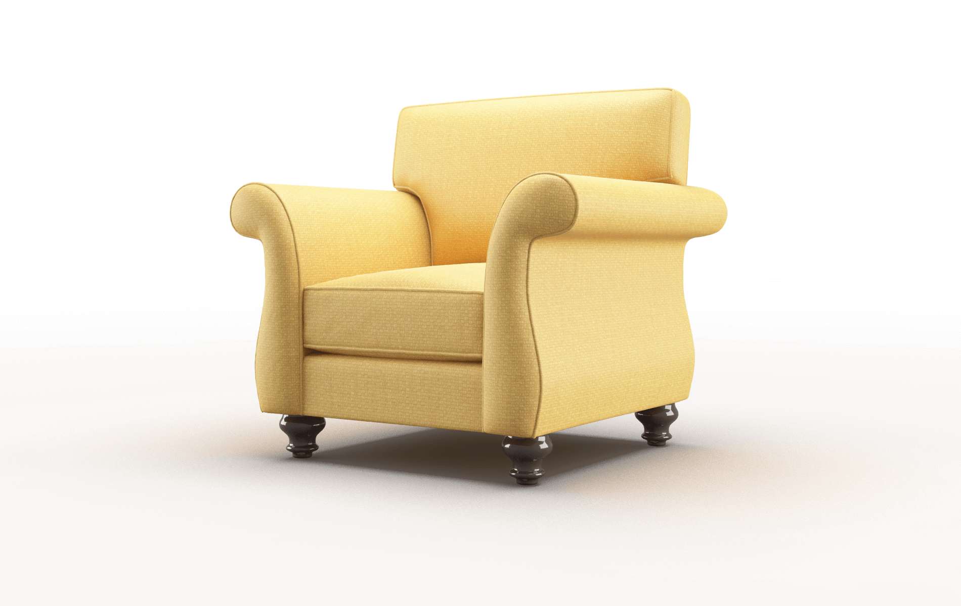 Pisa Tess Turmeric Chair espresso legs 4