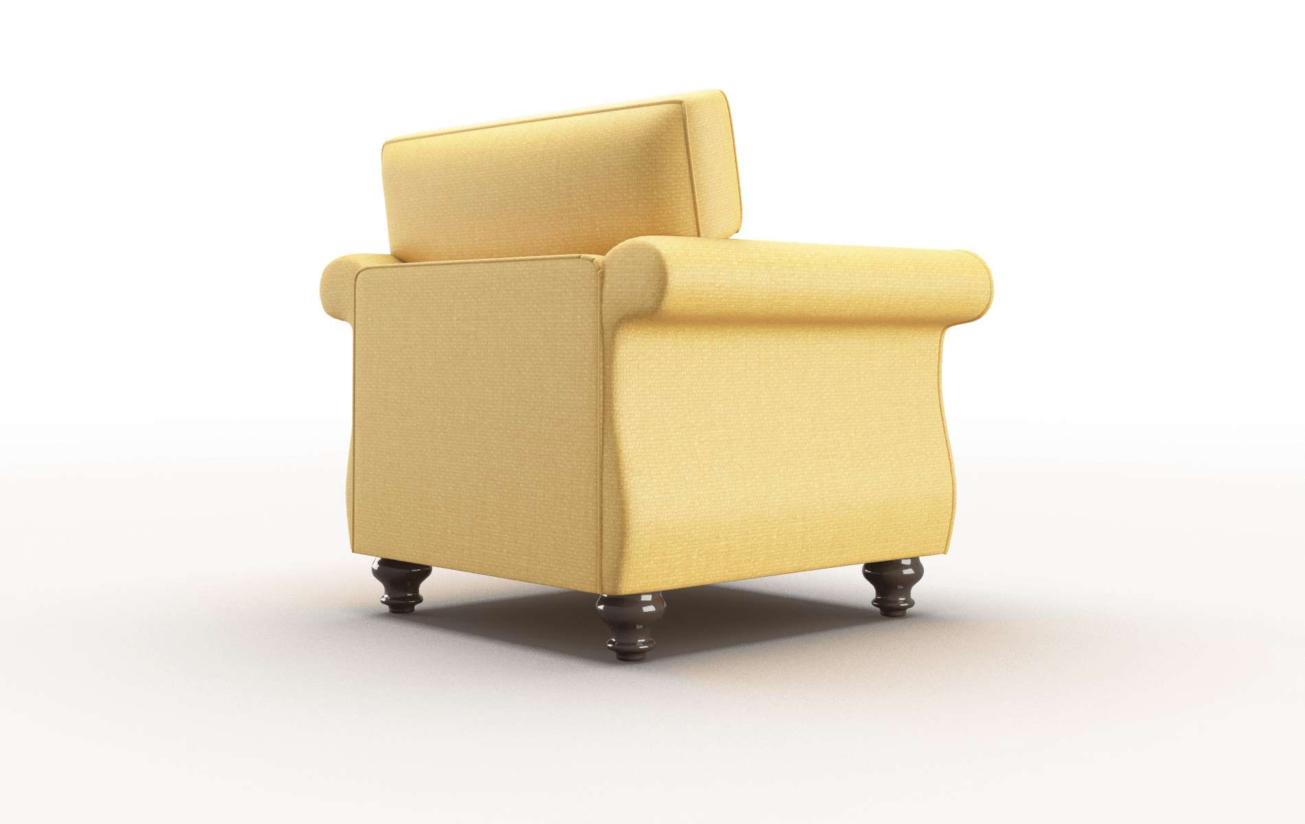 Pisa Tess Turmeric Chair espresso legs 5