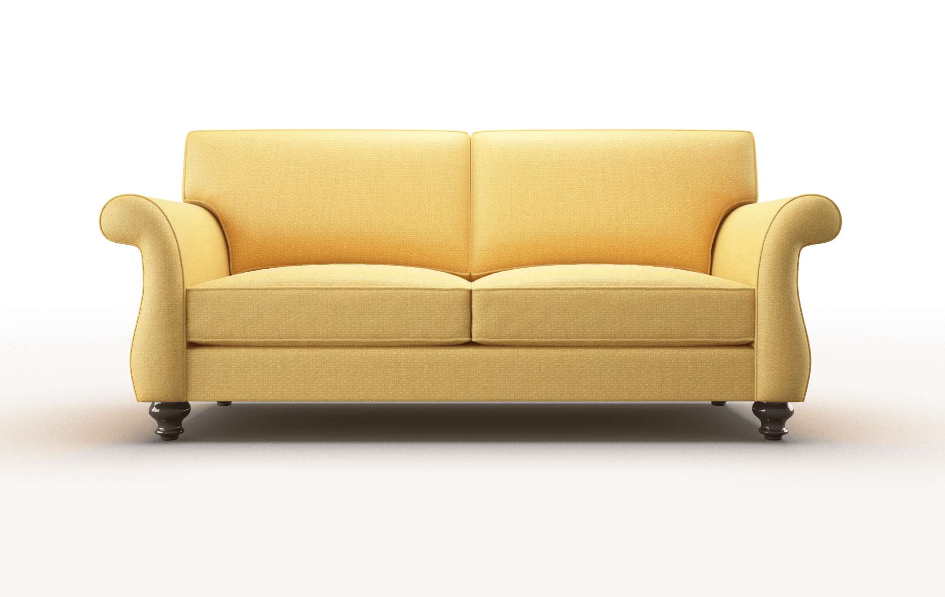 Pisa Tess Turmeric Sofa espresso legs 1