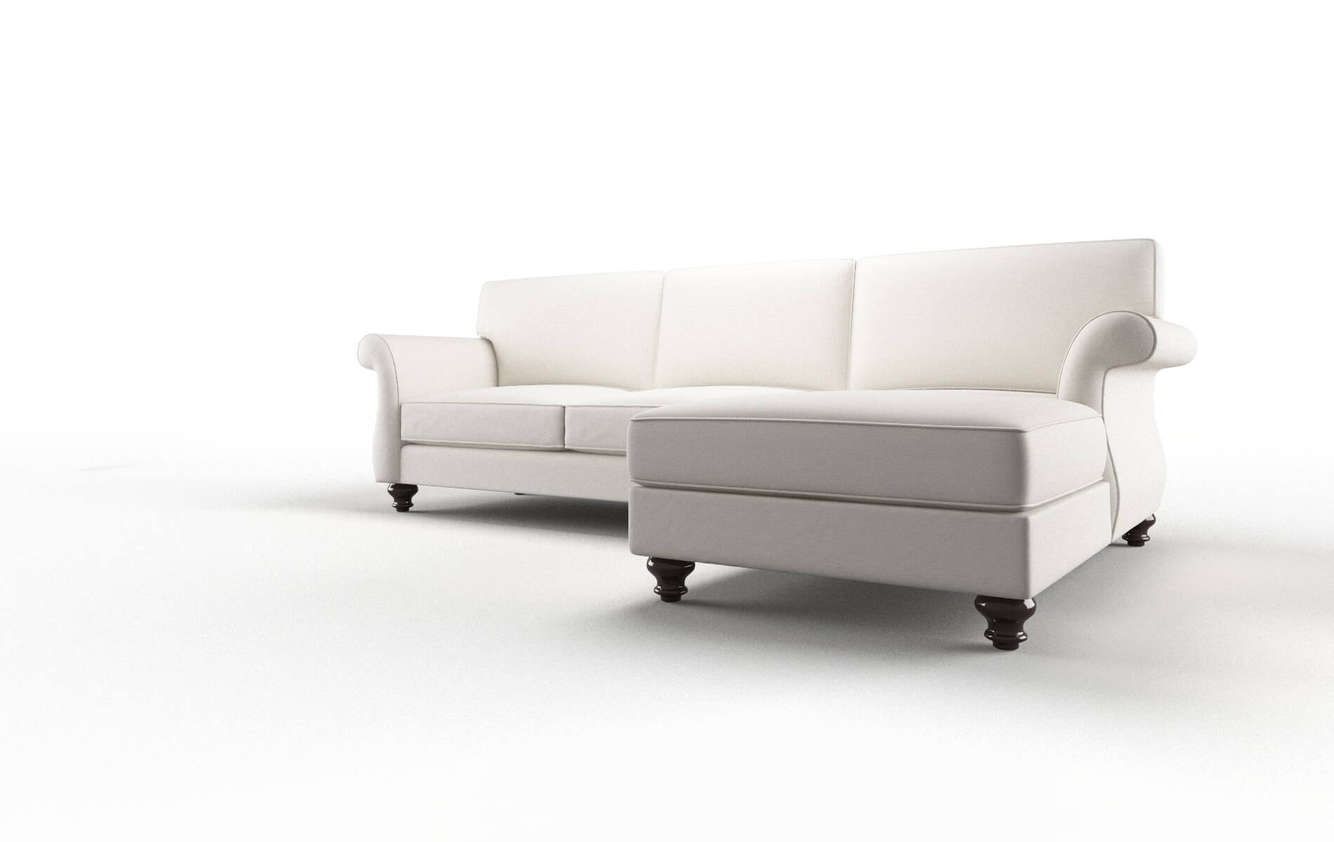 Pisa Venice Eggshell Panel espresso legs 4