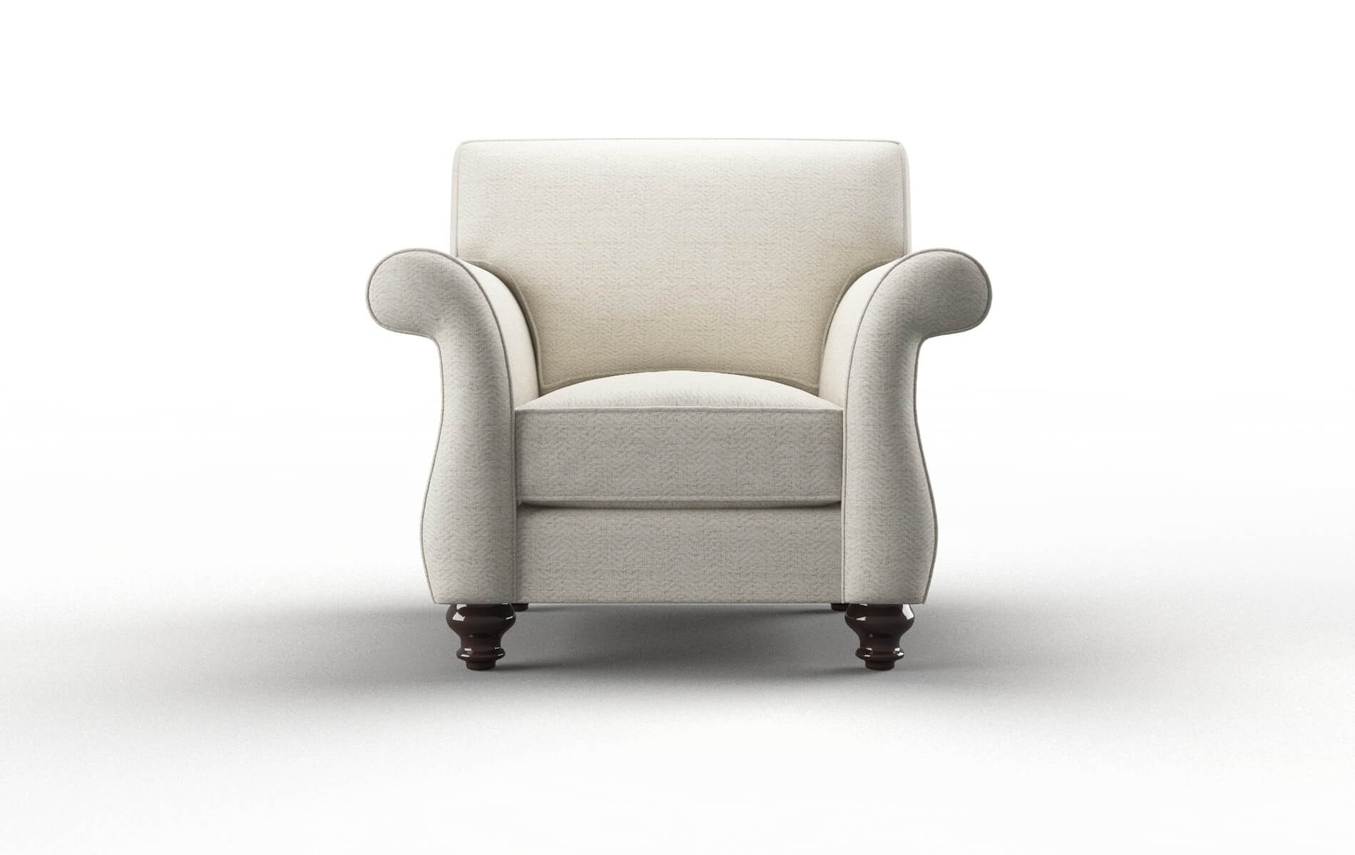 Pisa Venus Cream Chair espresso legs 1