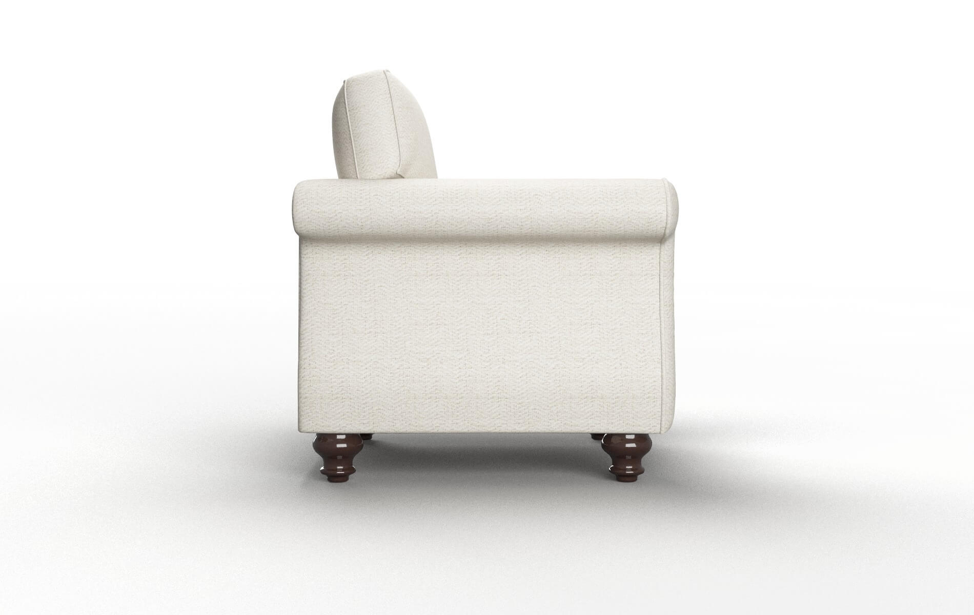 Pisa Venus Cream Chair espresso legs 3